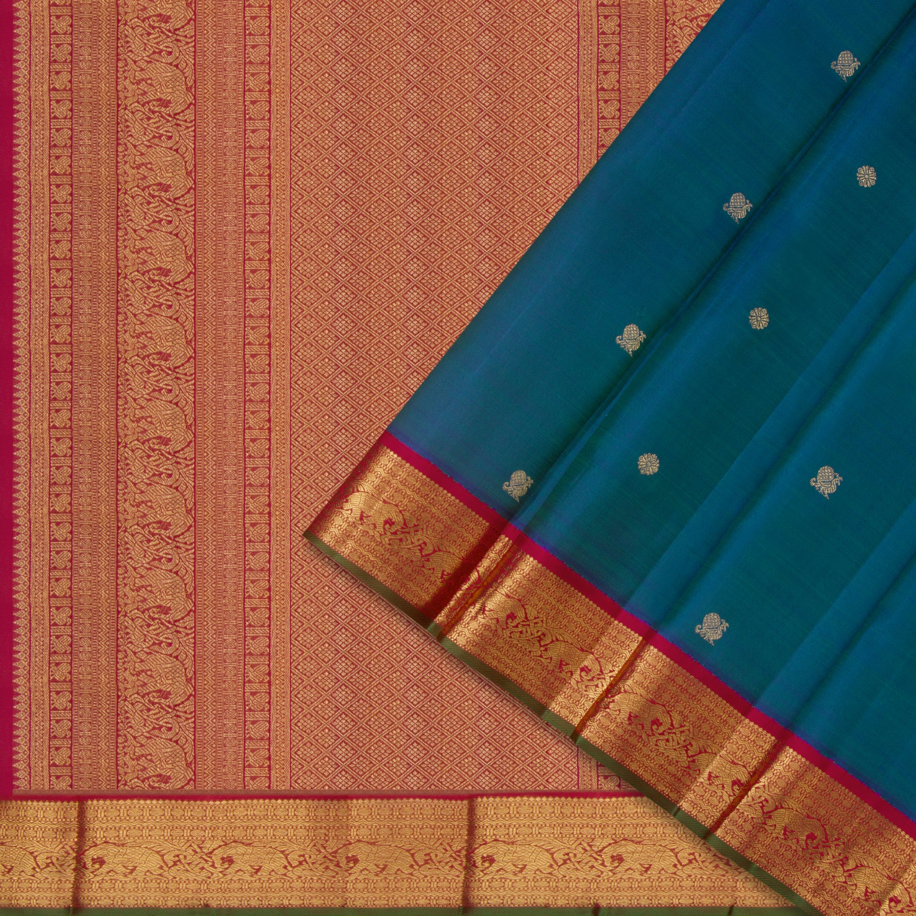 Kanakavalli Kanjivaram Silk Sari 24-110-HS001-03391 - Cover View