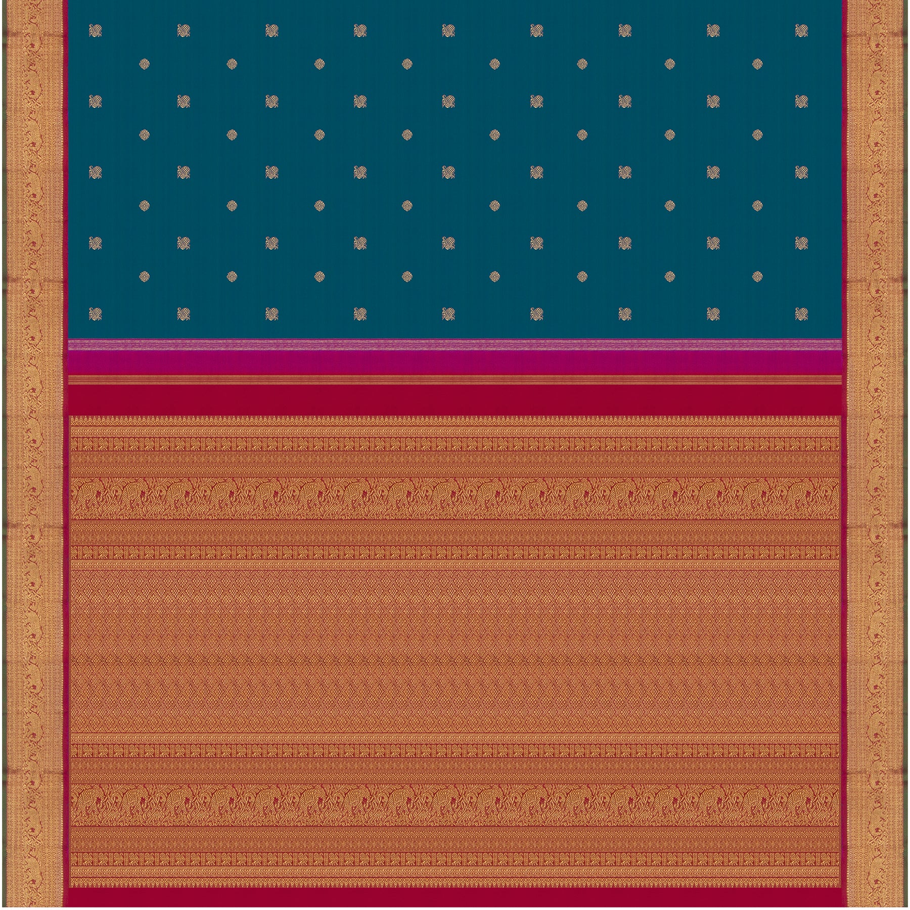 Kanakavalli Kanjivaram Silk Sari 24-110-HS001-03391 - Full View