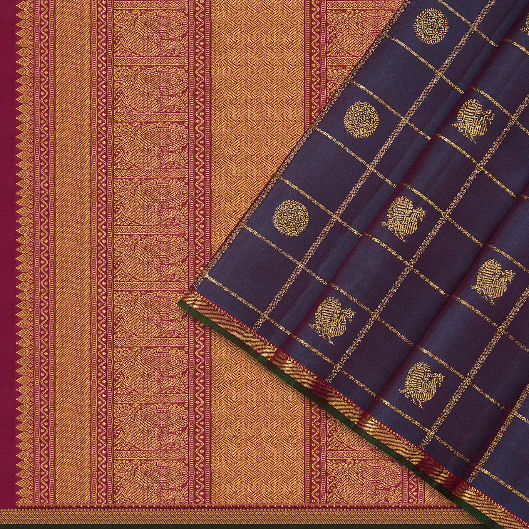 Kanakavalli Kanjivaram Silk Sari 24-110-HS001-03409 - Cover View