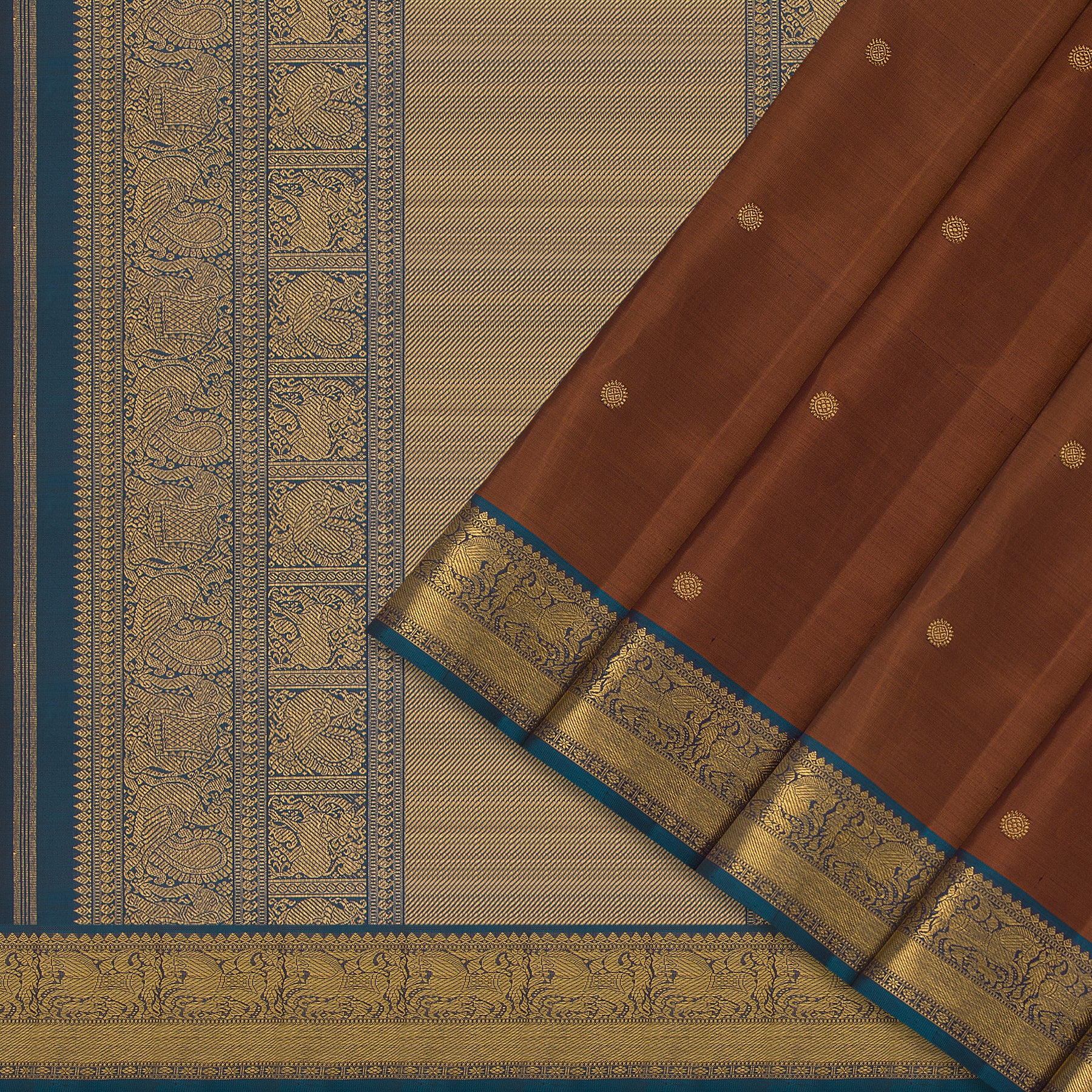 Kanakavalli Kanjivaram Silk Sari 24-110-HS001-03420 - Cover View