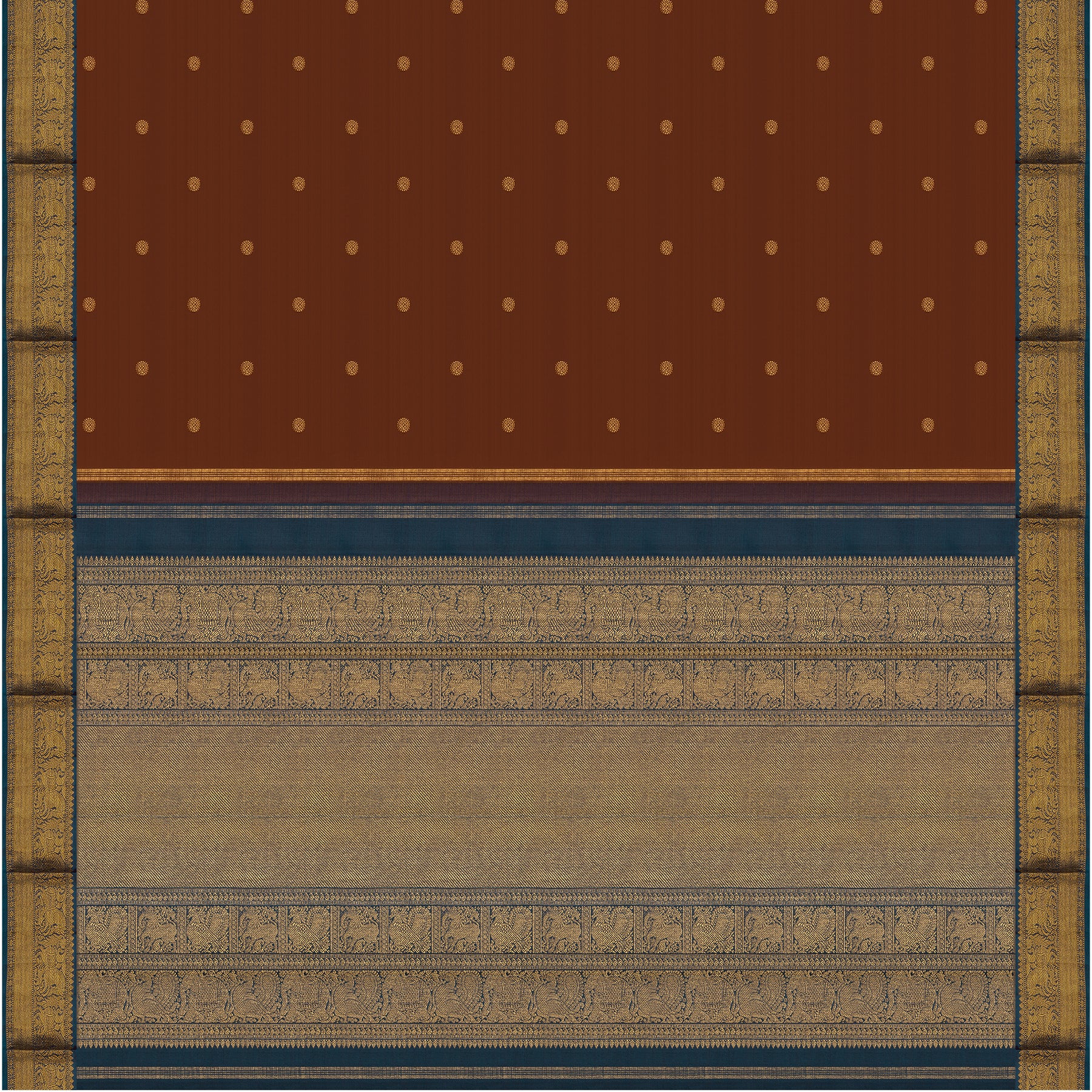 Kanakavalli Kanjivaram Silk Sari 24-110-HS001-03420 - Full View