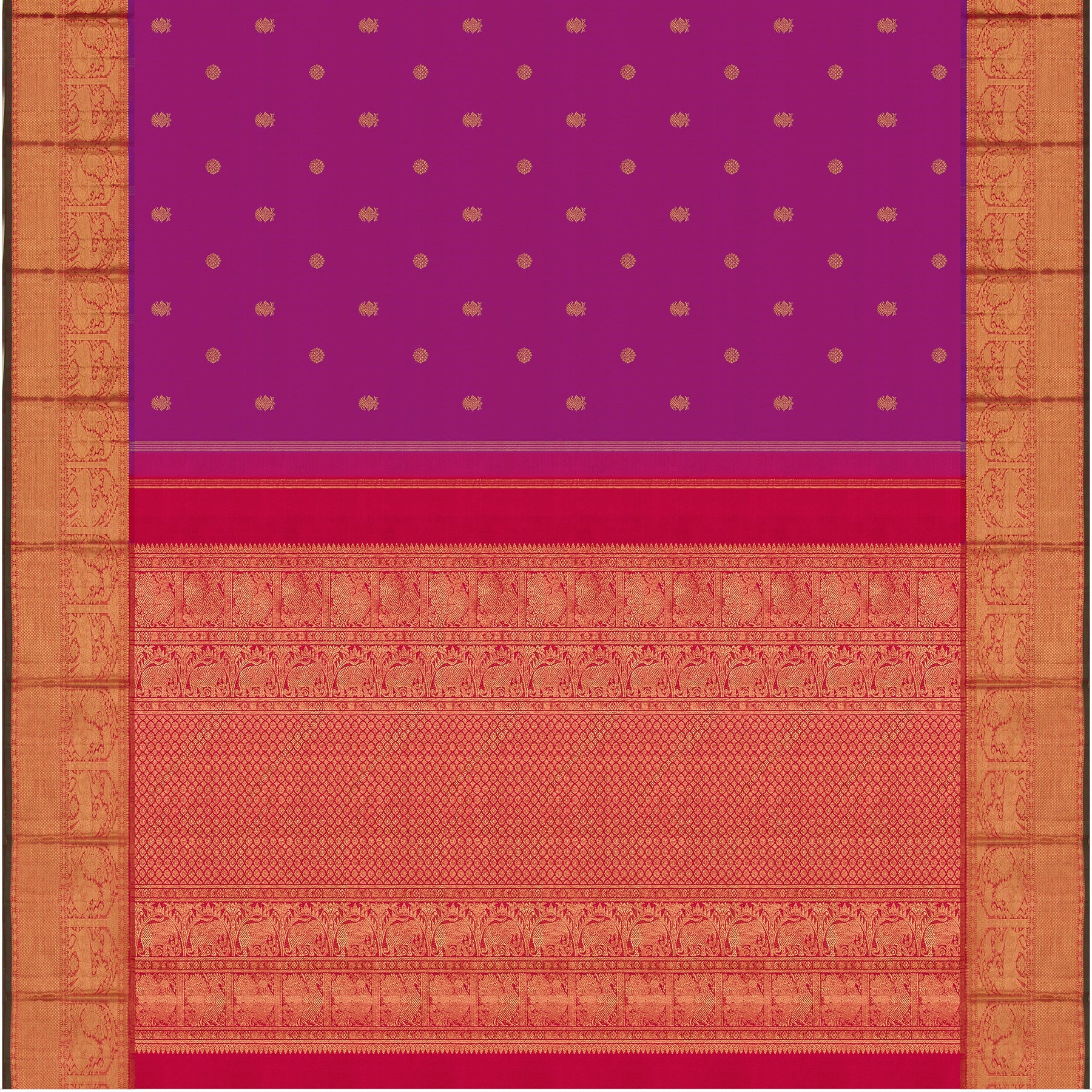 Kanakavalli Kanjivaram Silk Sari 24-110-HS001-03433 - Full View