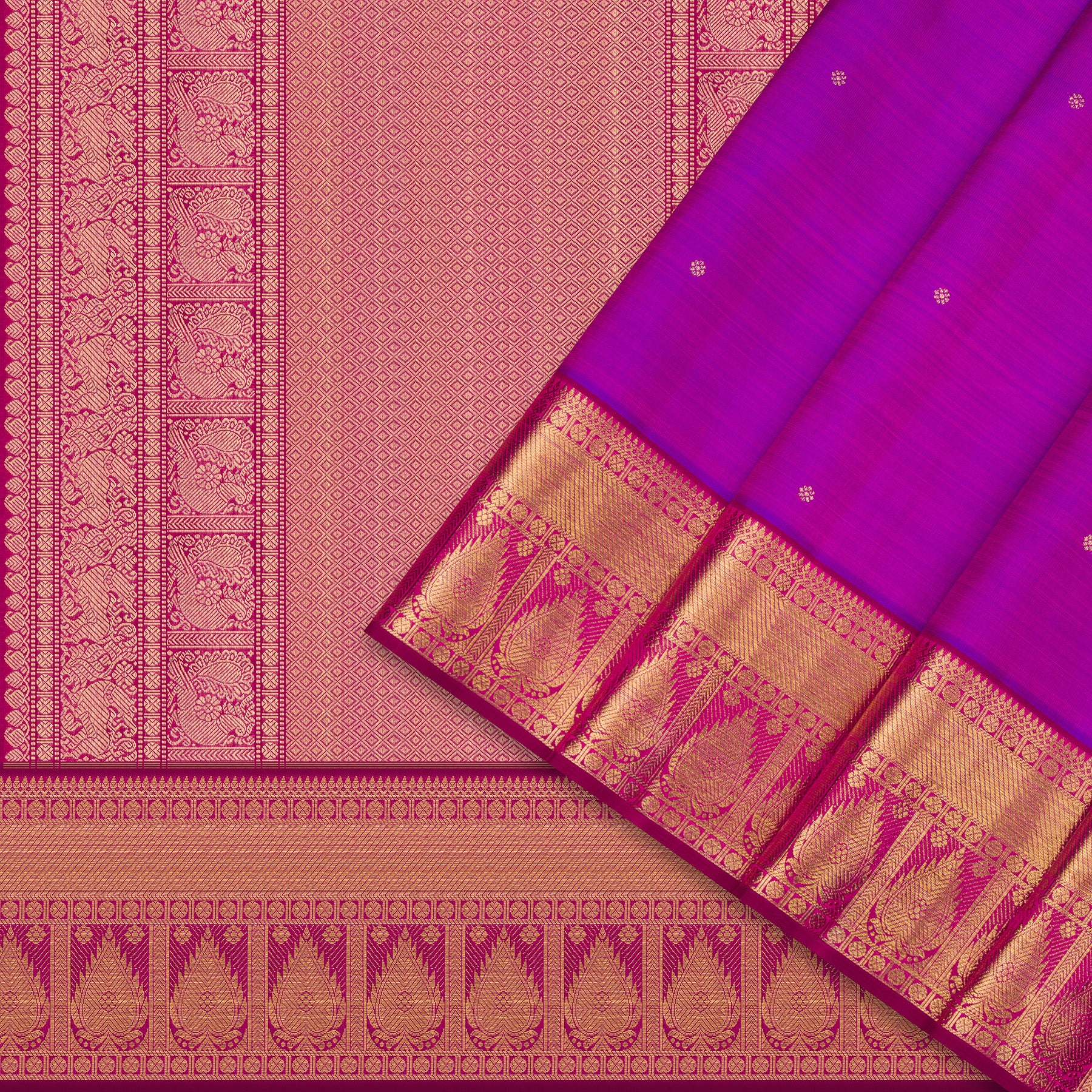 Kanakavalli Kanjivaram Silk Sari 24-110-HS001-03435 - Cover View