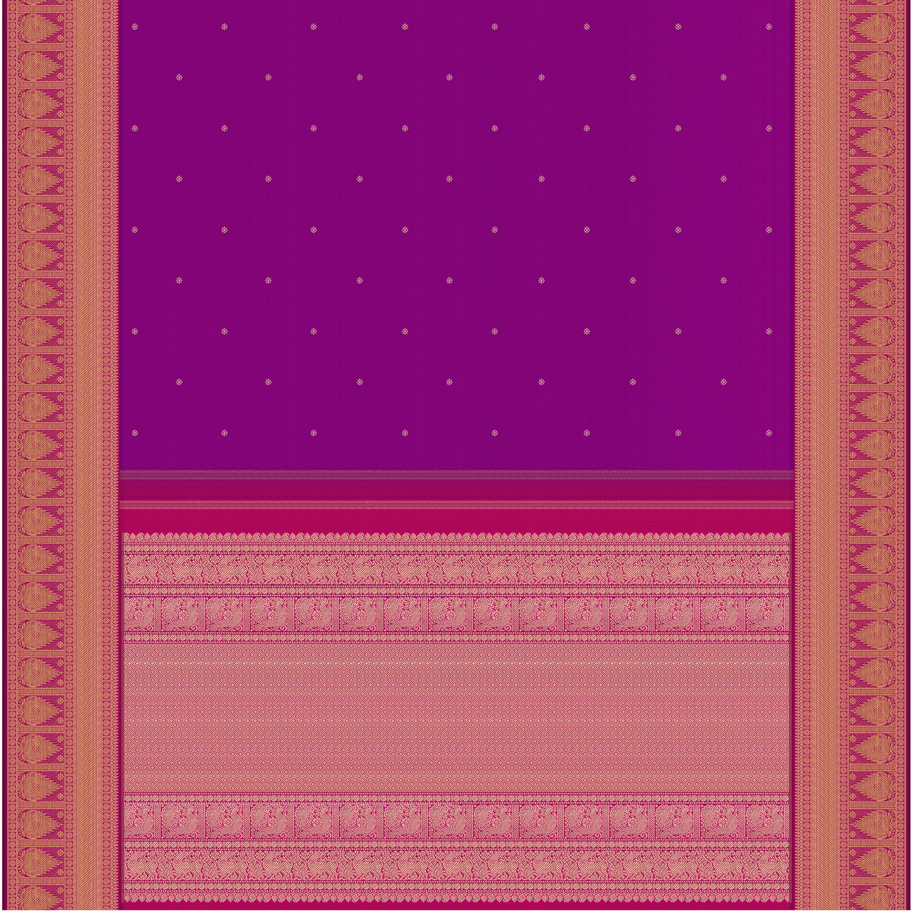 Kanakavalli Kanjivaram Silk Sari 24-110-HS001-03435 - Full View