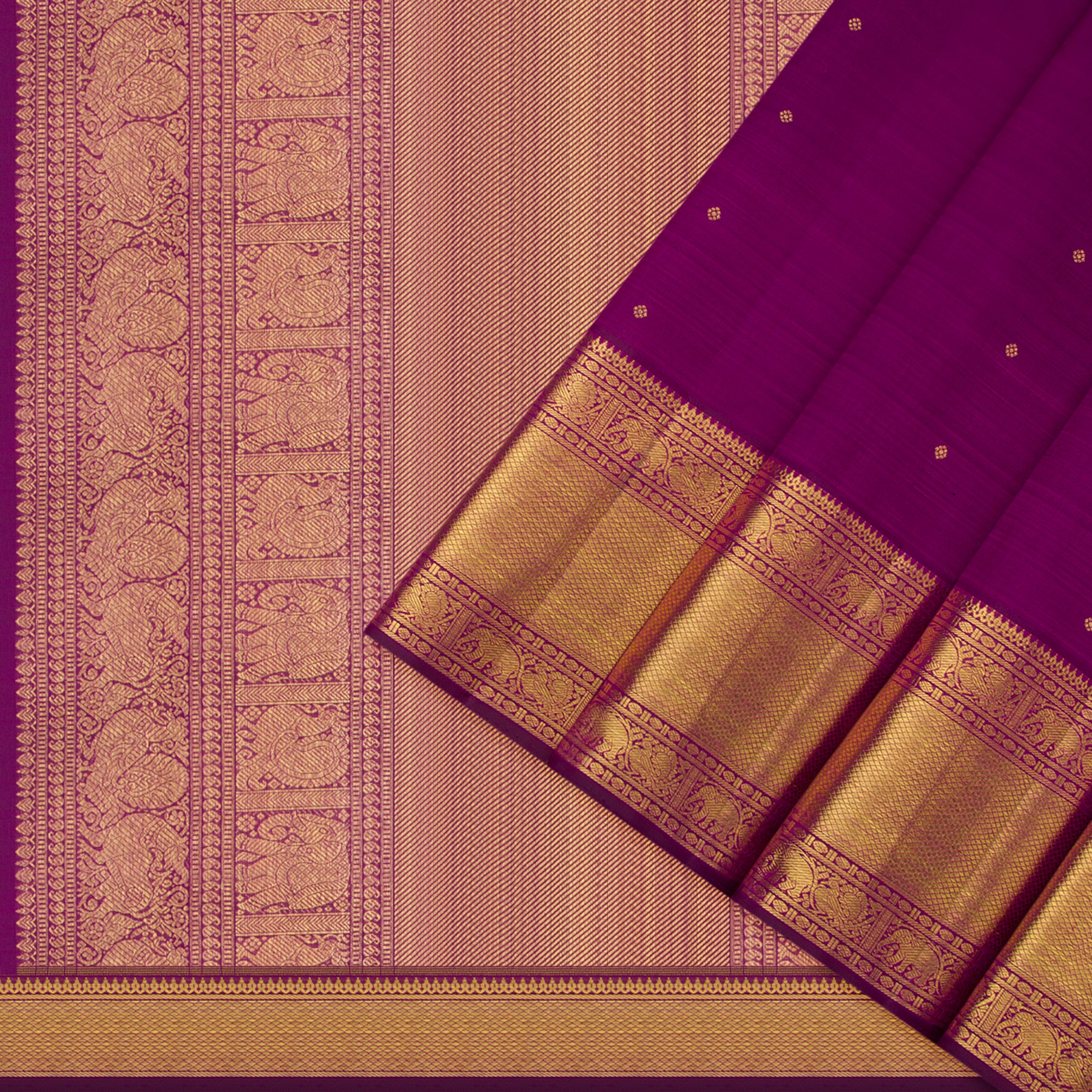 Kanakavalli Kanjivaram Silk Sari 24-110-HS001-03436 - Cover View