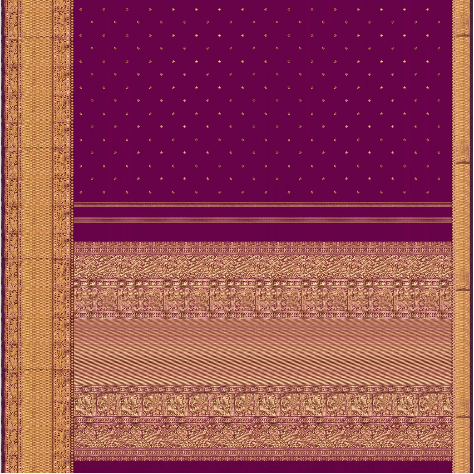 Kanakavalli Kanjivaram Silk Sari 24-110-HS001-03436 - Full View