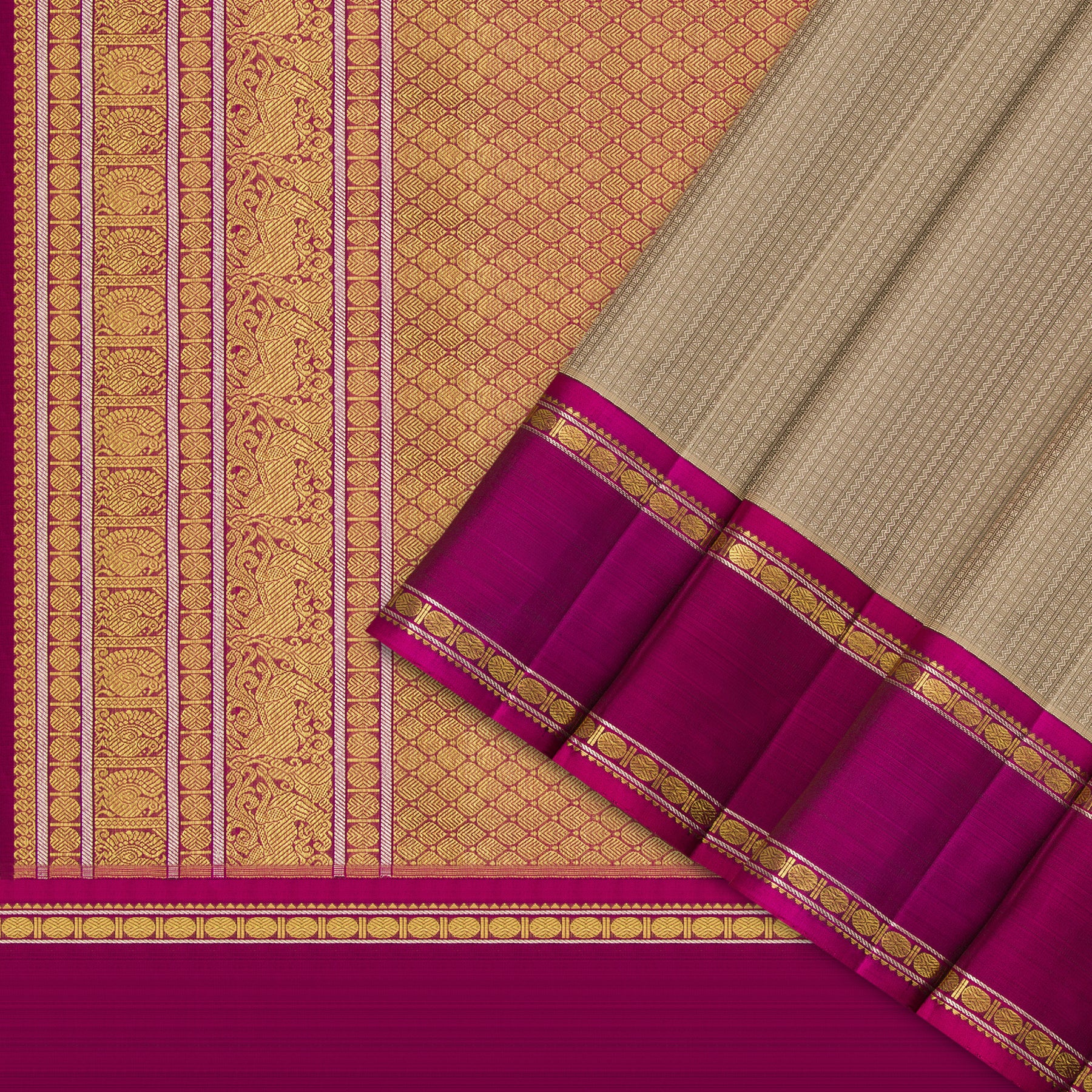 Kanakavalli Kanjivaram Silk Sari 24-110-HS001-03460 - Cover View