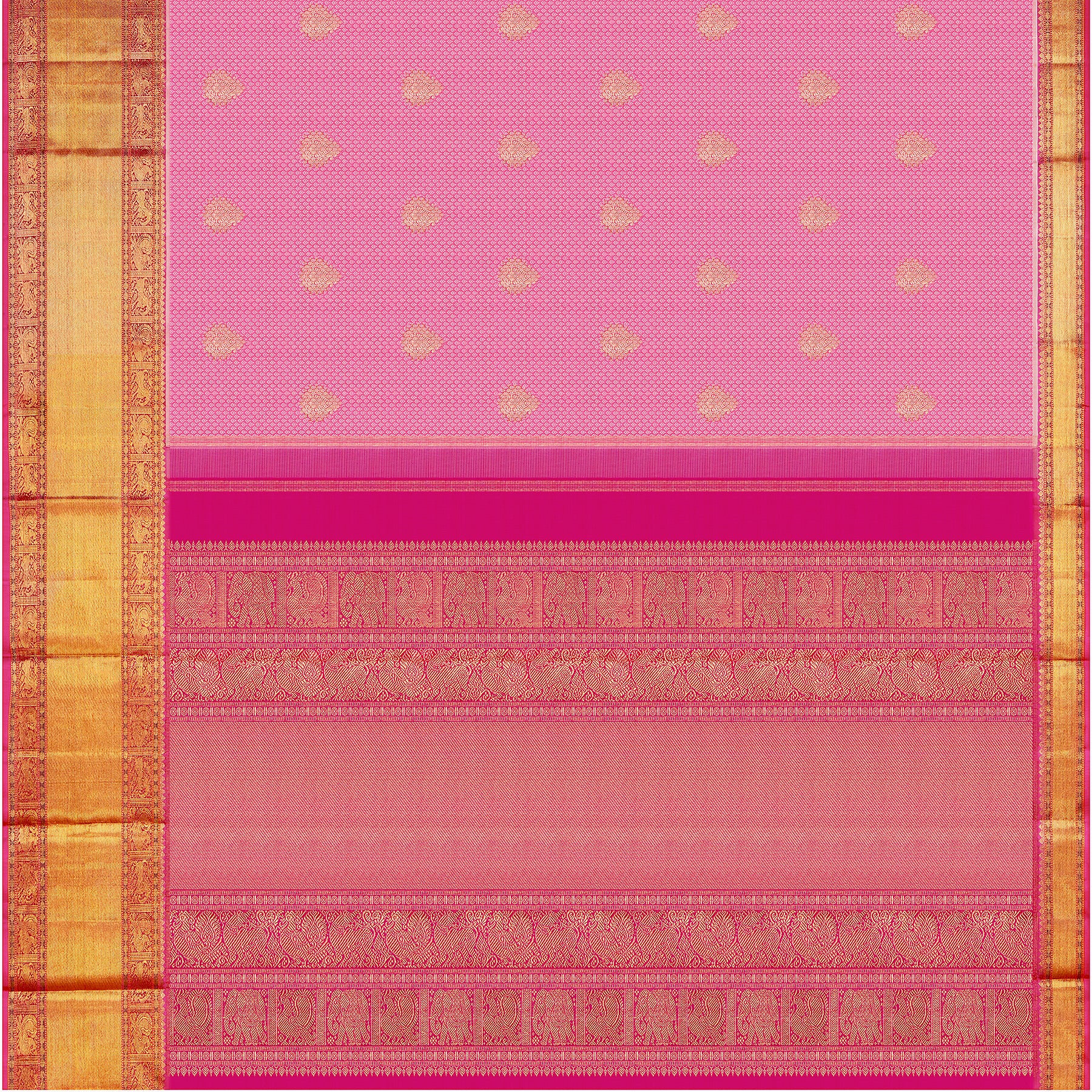 Kanakavalli Kanjivaram Silk Sari 24-110-HS001-03463 - Full View