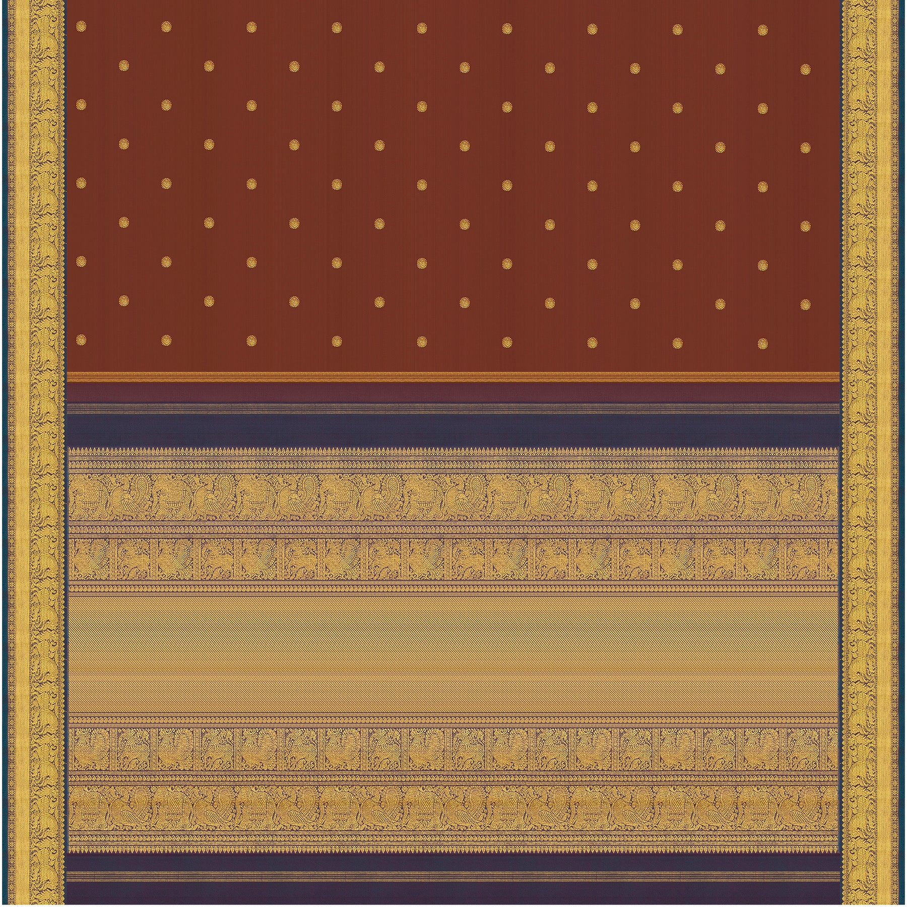 Kanakavalli Kanjivaram Silk Sari 24-110-HS001-03782 - Full View