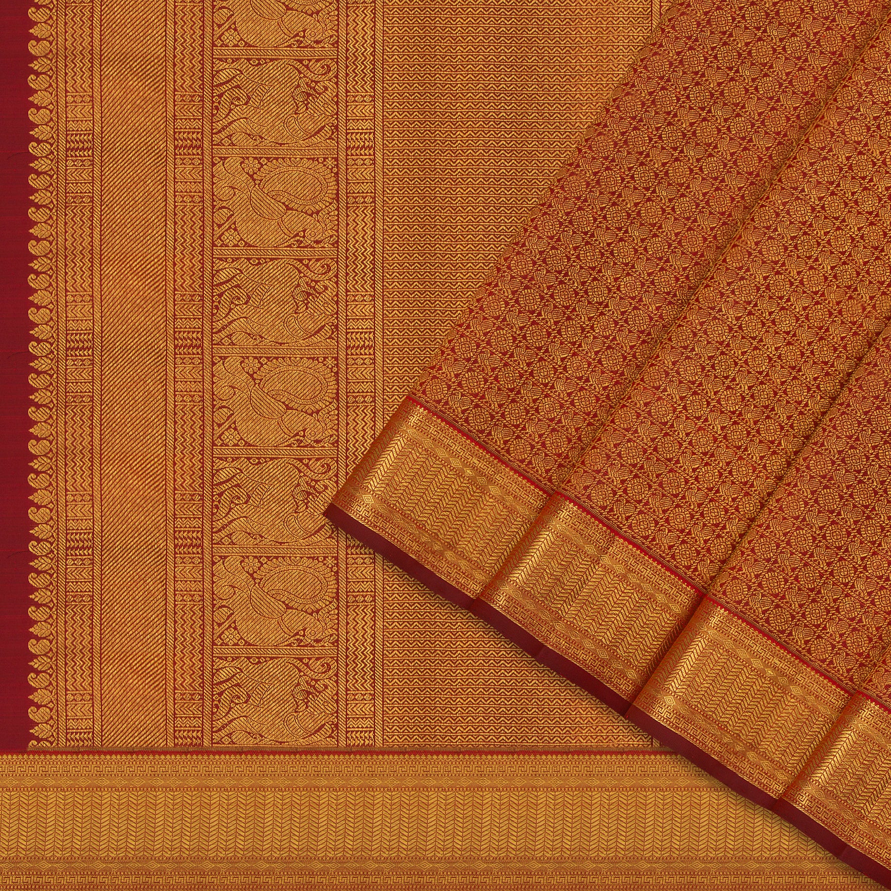 Kanakavalli Kanjivaram Silk Sari 24-110-HS001-05386 - Cover View