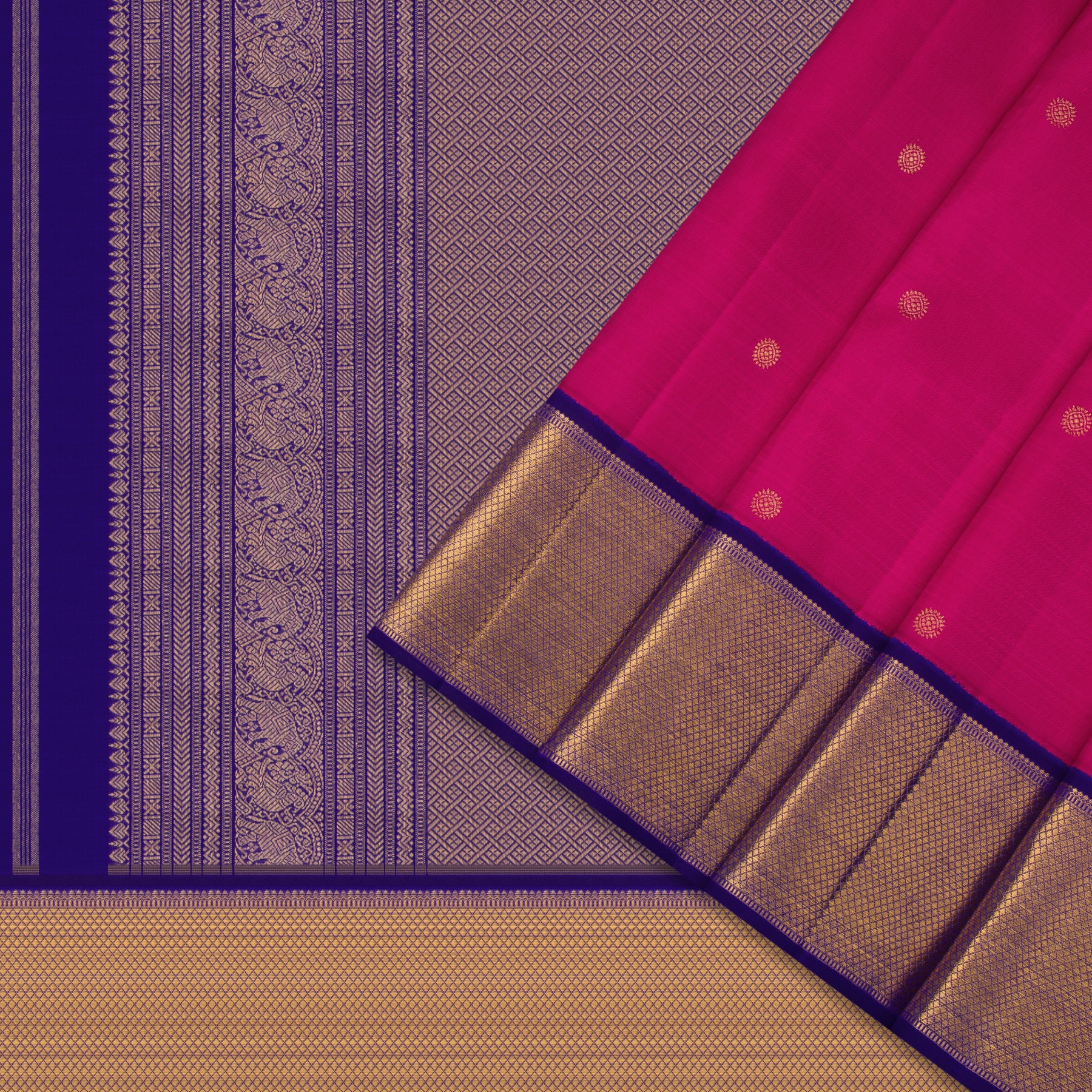 Kanakavalli Kanjivaram Silk Sari 24-110-HS001-05444 - Cover View