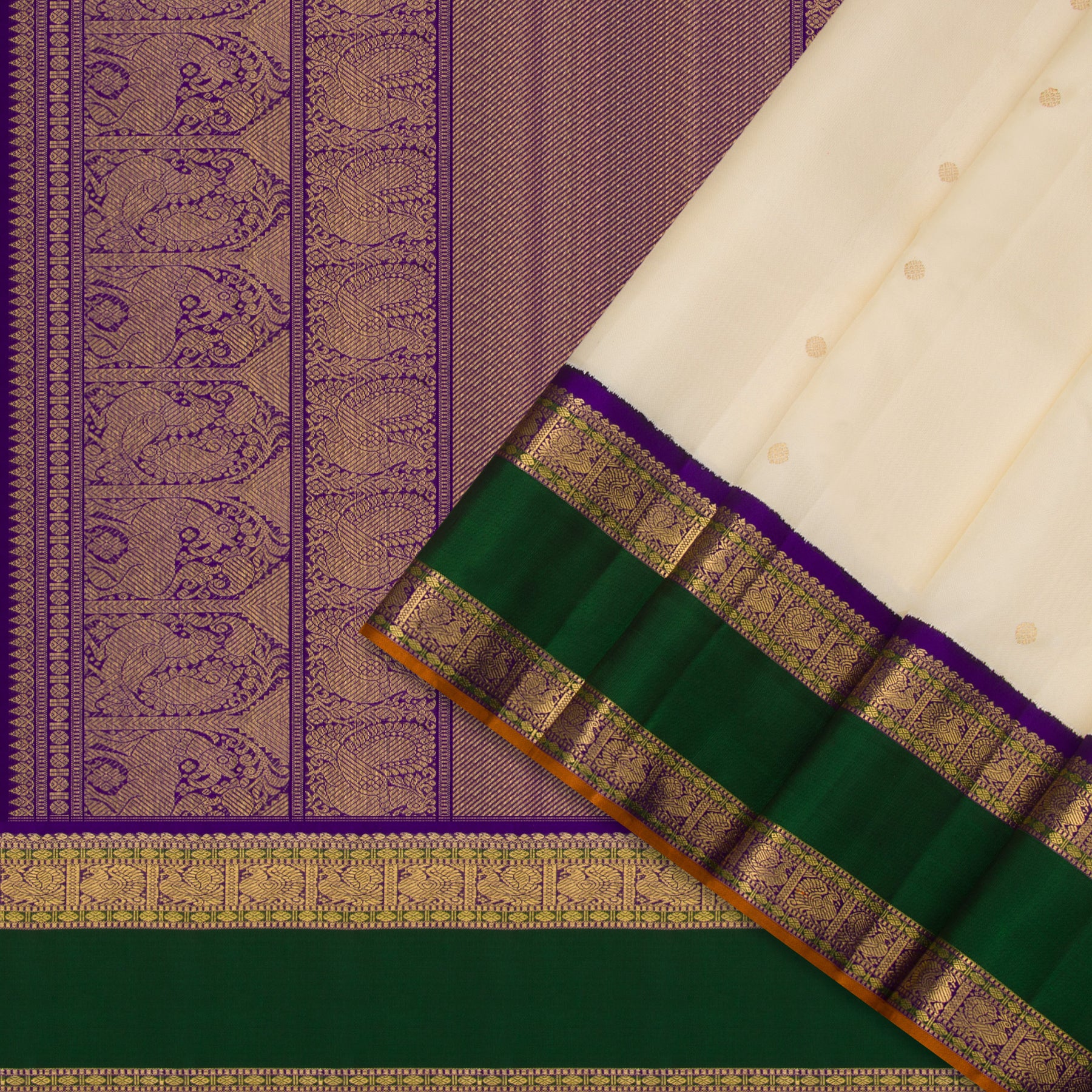 Kanakavalli Kanjivaram Silk Sari 24-110-HS001-05457 - Cover View