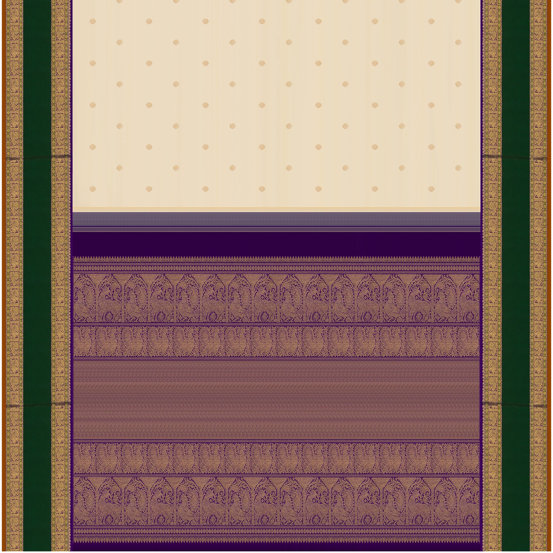 Kanakavalli Kanjivaram Silk Sari 24-110-HS001-05457 - Full View