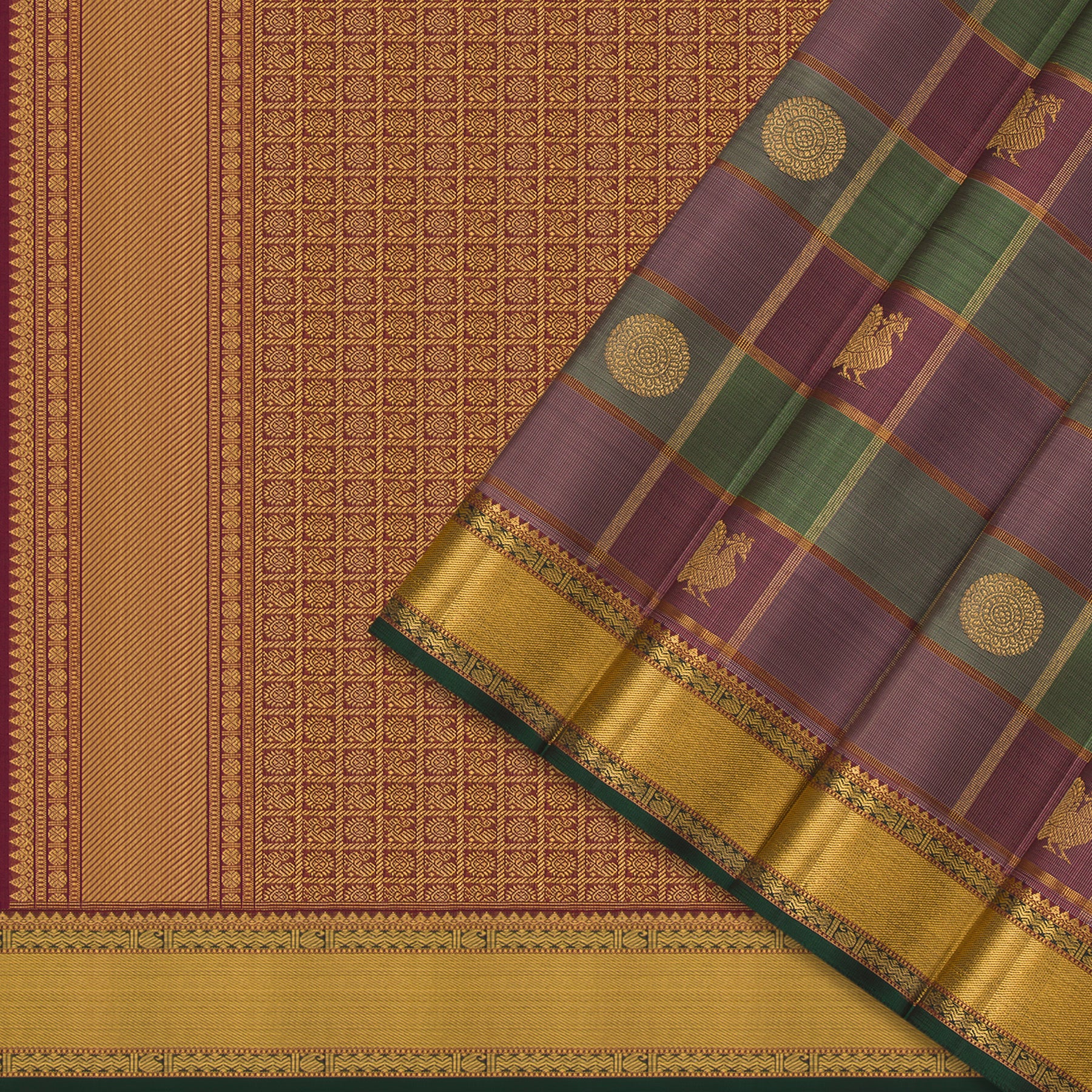 Kanakavalli Kanjivaram Silk Sari 24-110-HS001-05480 - Cover View