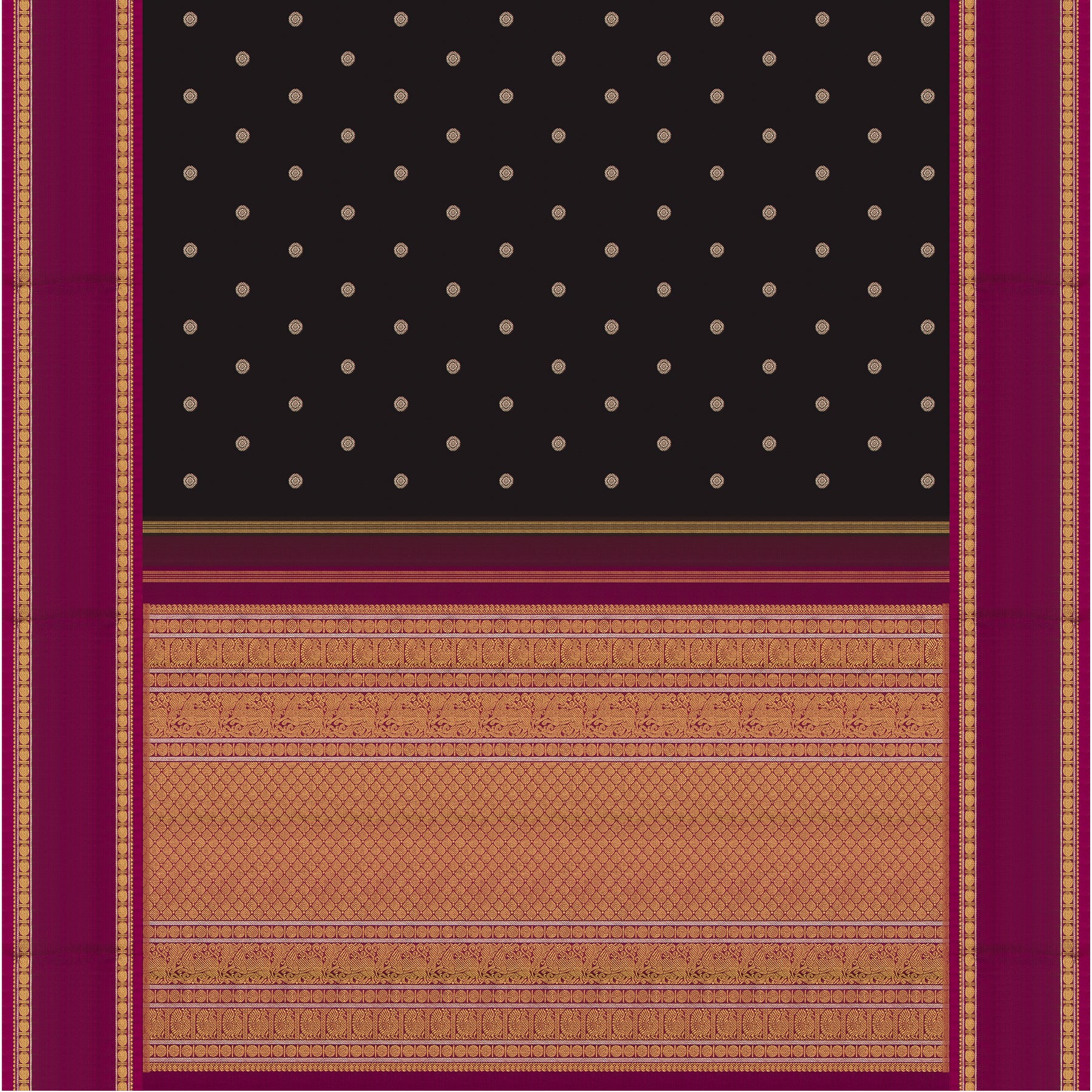 Kanakavalli Kanjivaram Silk Sari 24-110-HS001-05496 - Full View