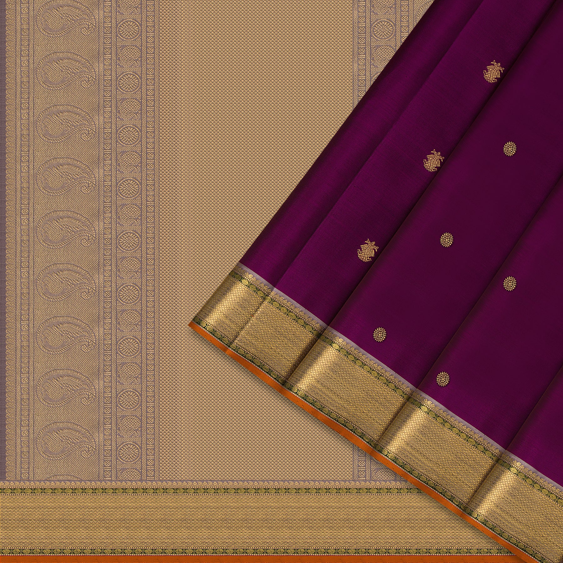 Kanakavalli Kanjivaram Silk Sari 24-110-HS001-05530 - Cover View