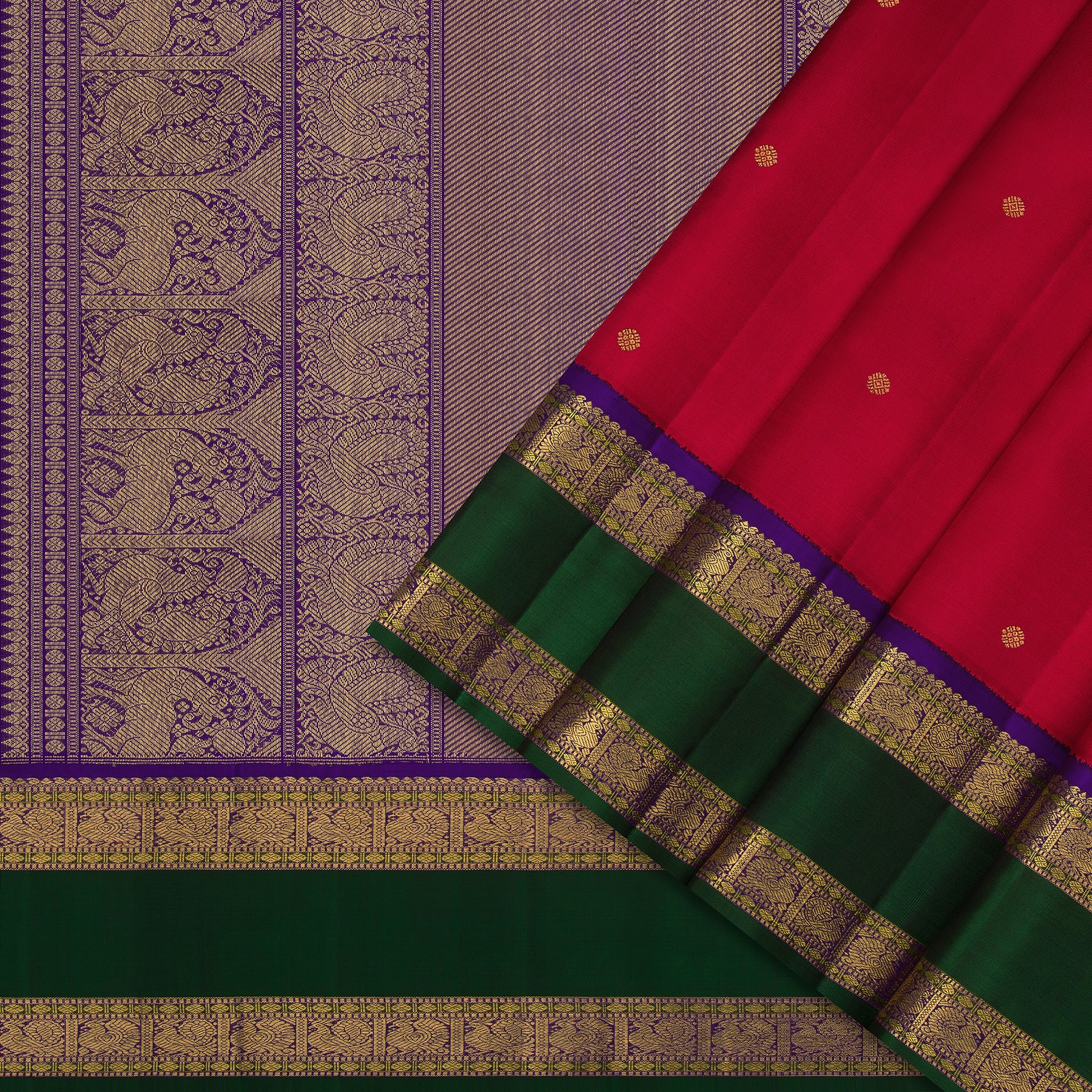 Kanakavalli Kanjivaram Silk Sari 24-110-HS001-05660 - Cover View