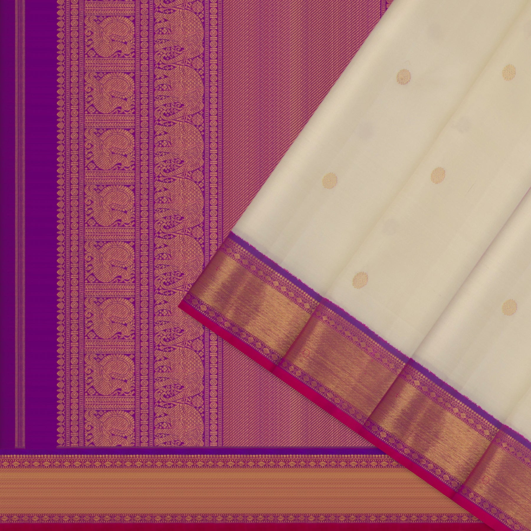 Kanakavalli Kanjivaram Silk Sari 24-110-HS001-05661 - Cover View
