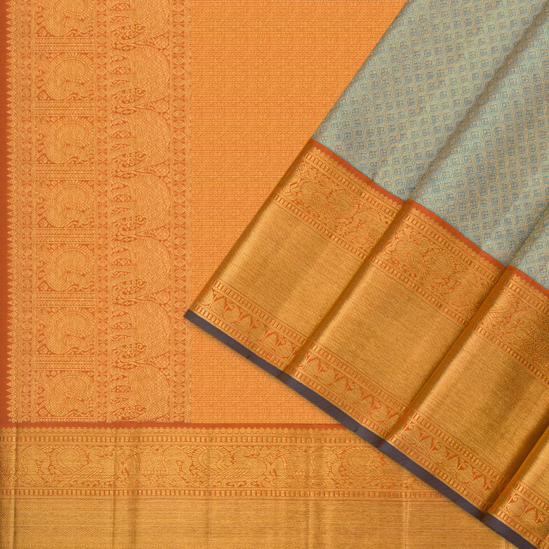 Kanakavalli Kanjivaram Silk Sari 24-110-HS001-05677 - Cover View