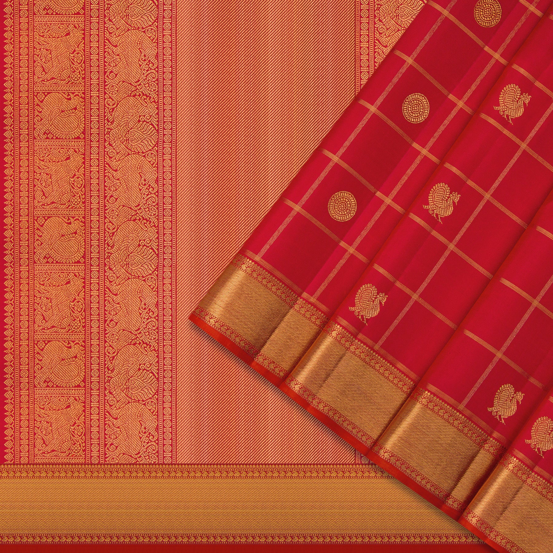 Kanakavalli Kanjivaram Silk Sari 24-110-HS001-06821 - Cover View