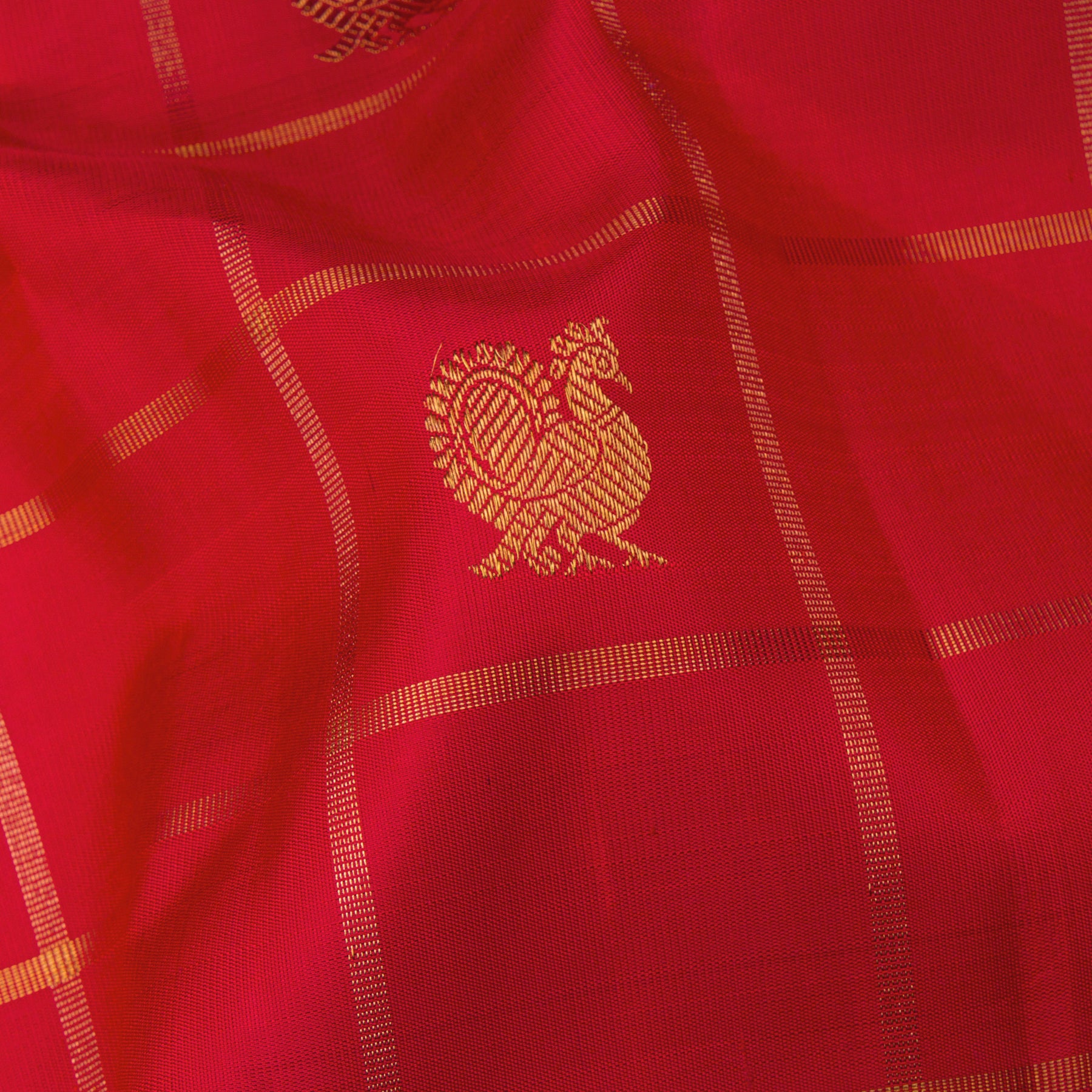 Kanakavalli Kanjivaram Silk Sari 24-110-HS001-06821 - Fabric View