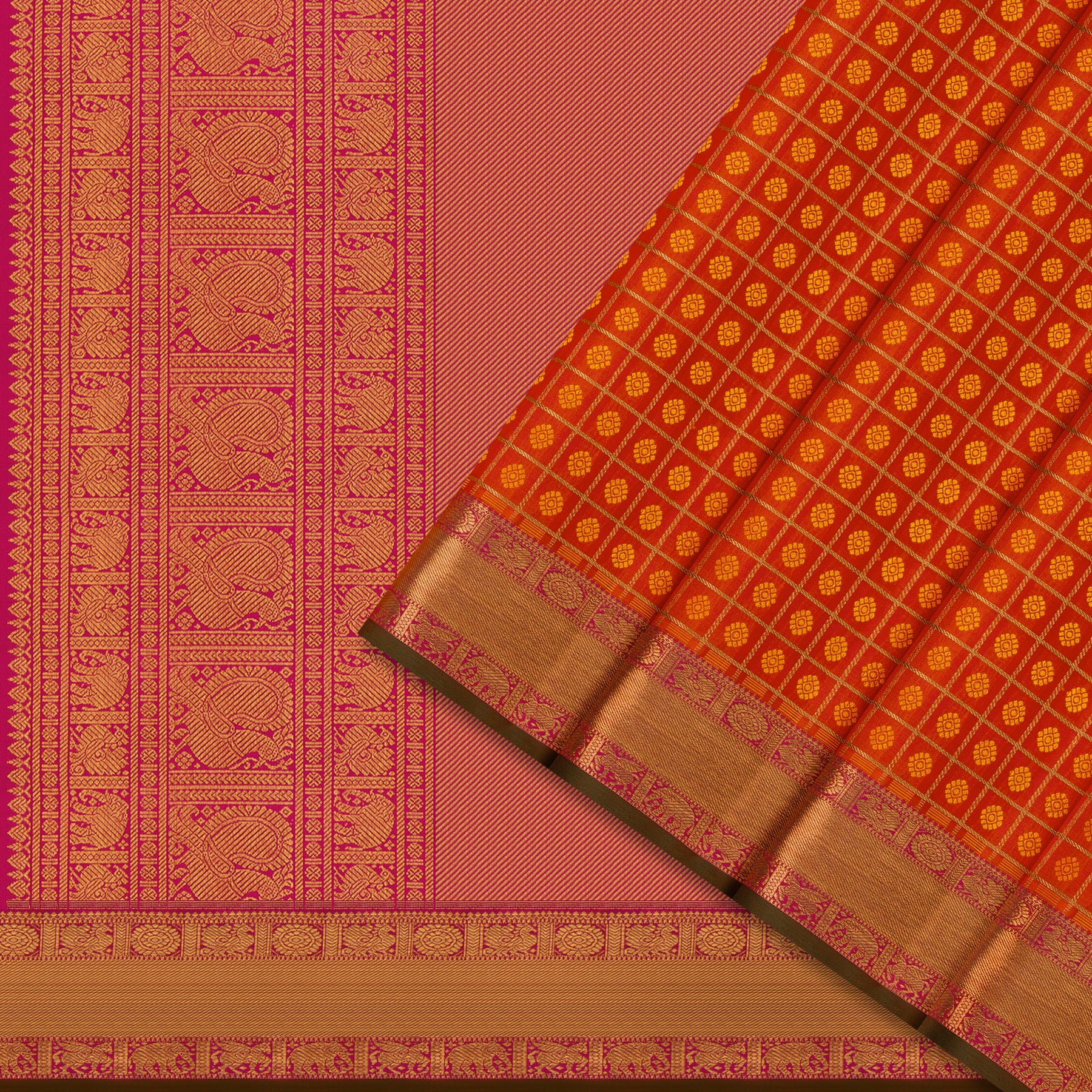 Kanakavalli Kanjivaram Silk Sari 24-110-HS001-06824 - Cover View