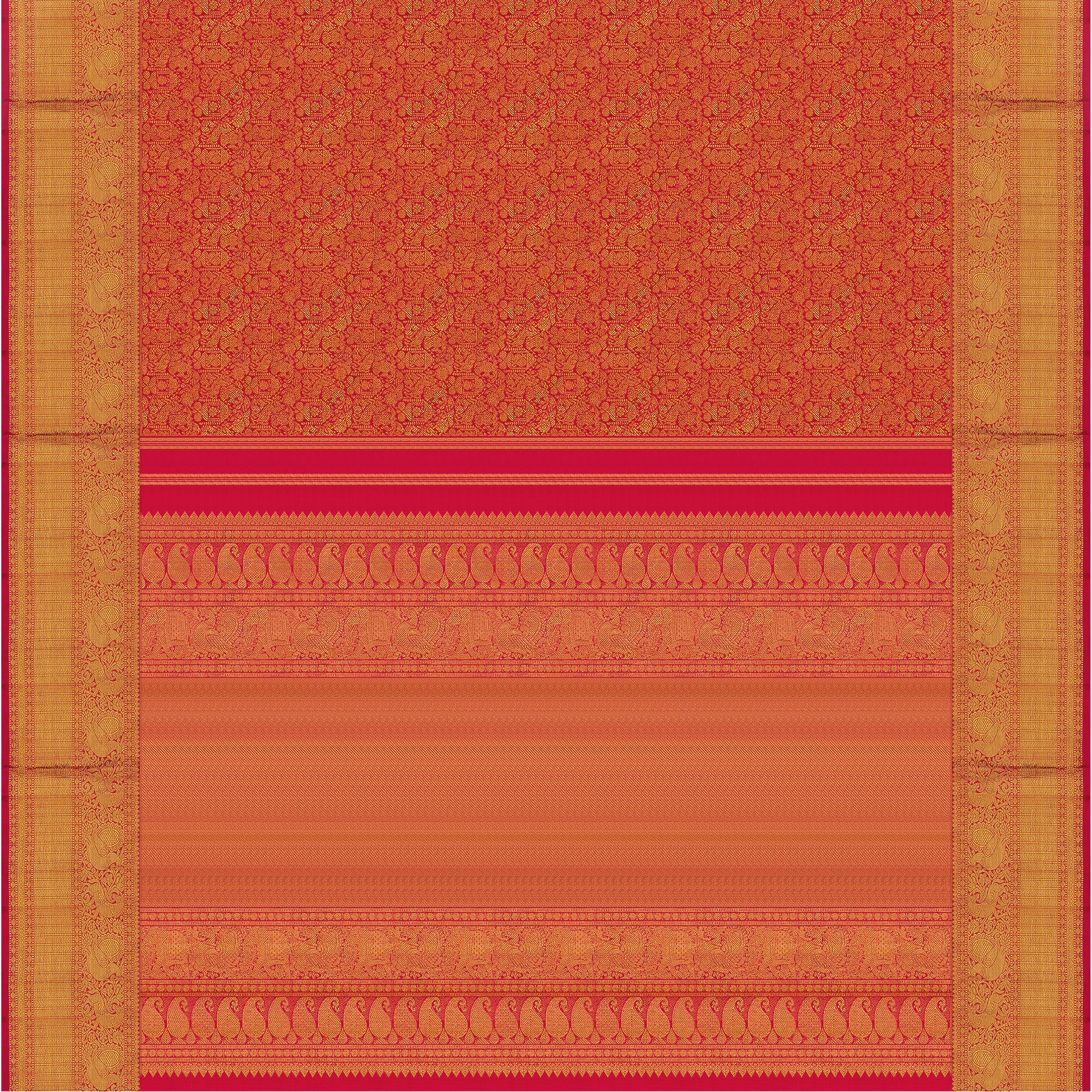 Kanakavalli Kanjivaram Silk Sari 24-110-HS001-06867 - Full View