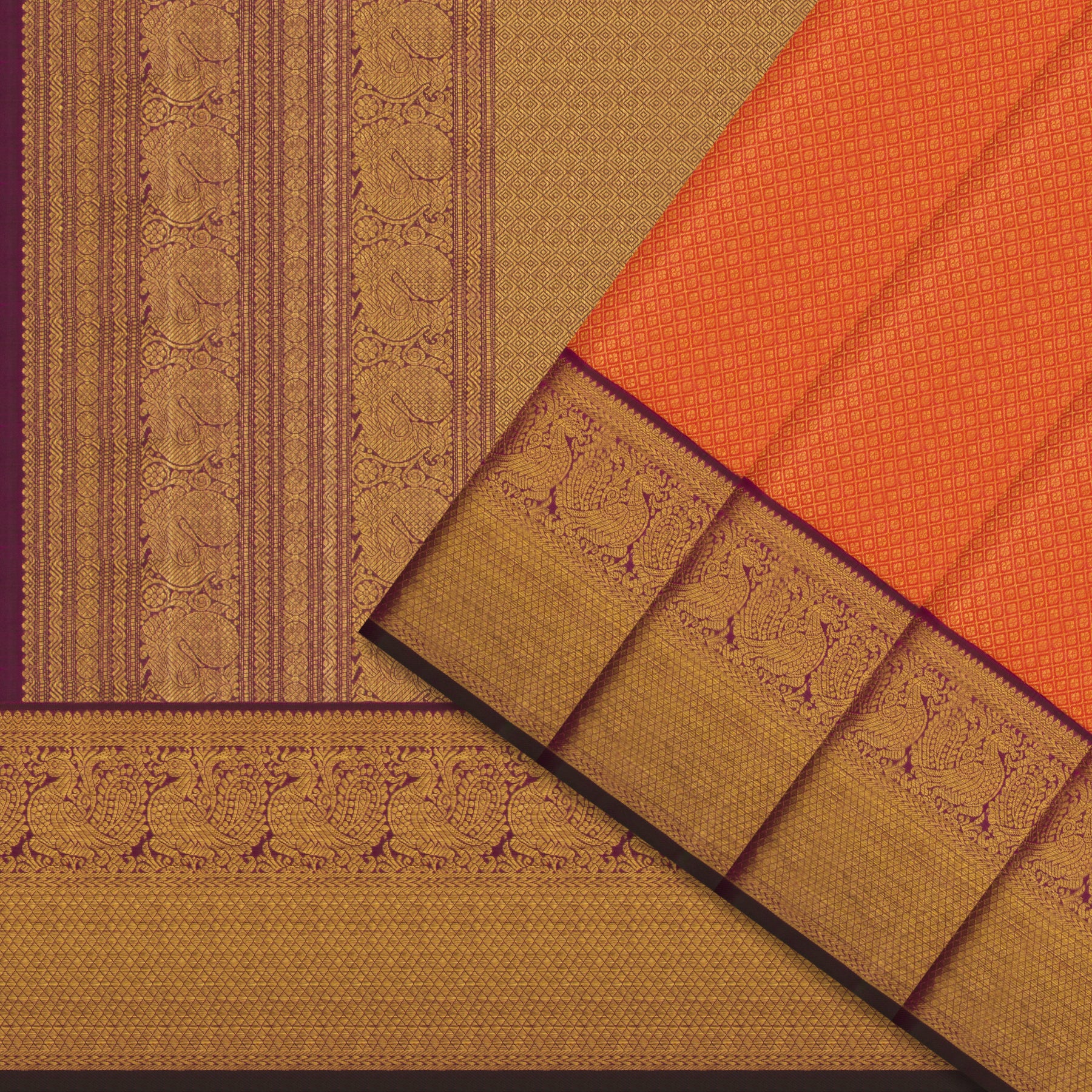 Kanakavalli Kanjivaram Silk Sari 24-110-HS001-07479 - Cover View
