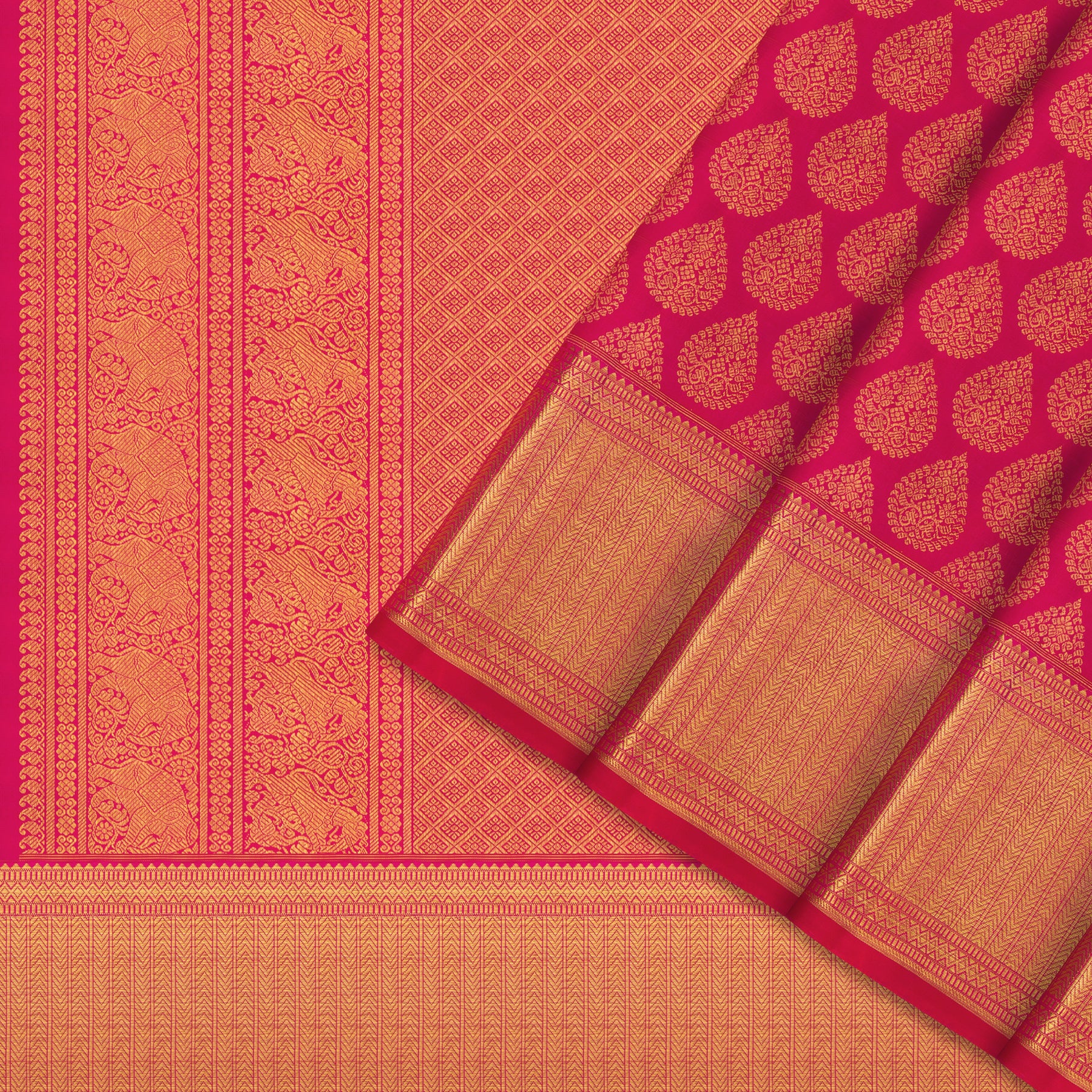 Kanakavalli Kanjivaram Silk Sari 24-110-HS001-07489 - Cover View