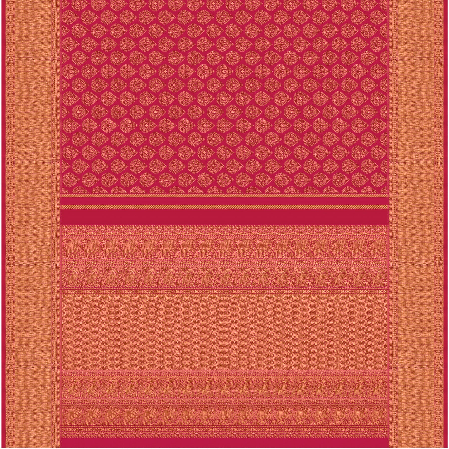 Kanakavalli Kanjivaram Silk Sari 24-110-HS001-07489 - Full View