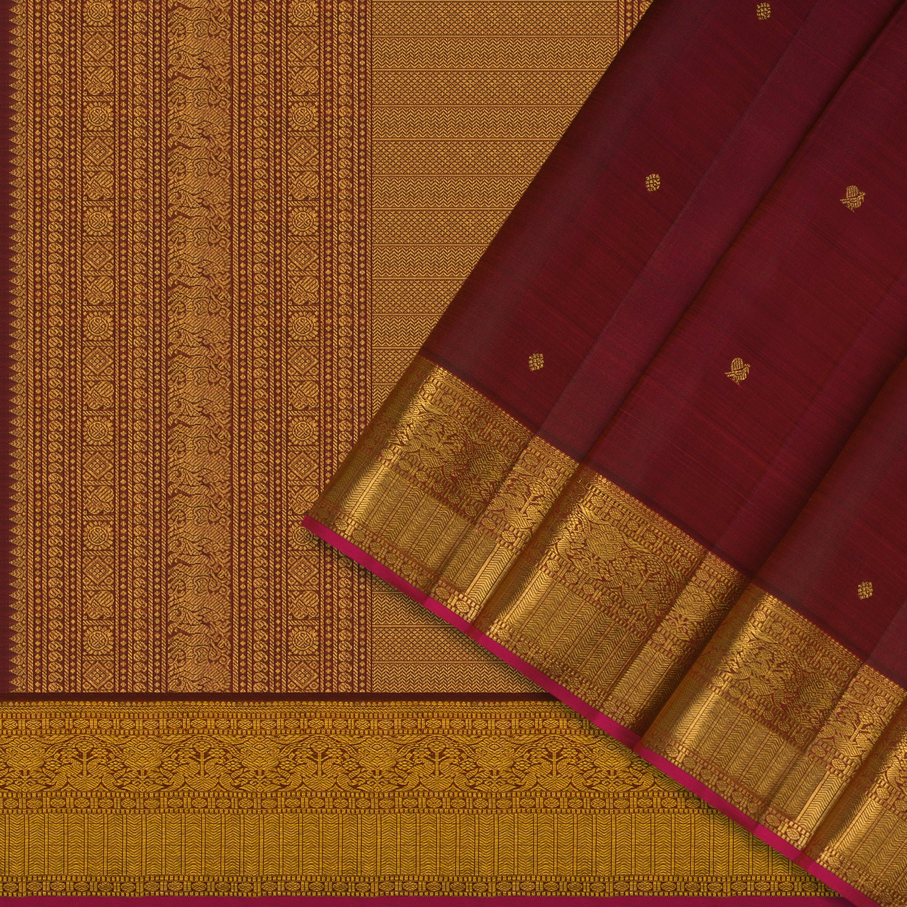 Kanakavalli Kanjivaram Silk Sari 24-110-HS001-07518 - Cover View