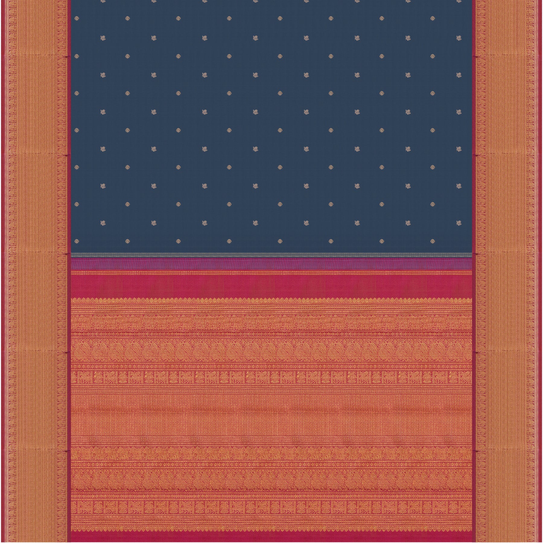 Kanakavalli Kanjivaram Silk Sari 24-110-HS001-07772 - Full View