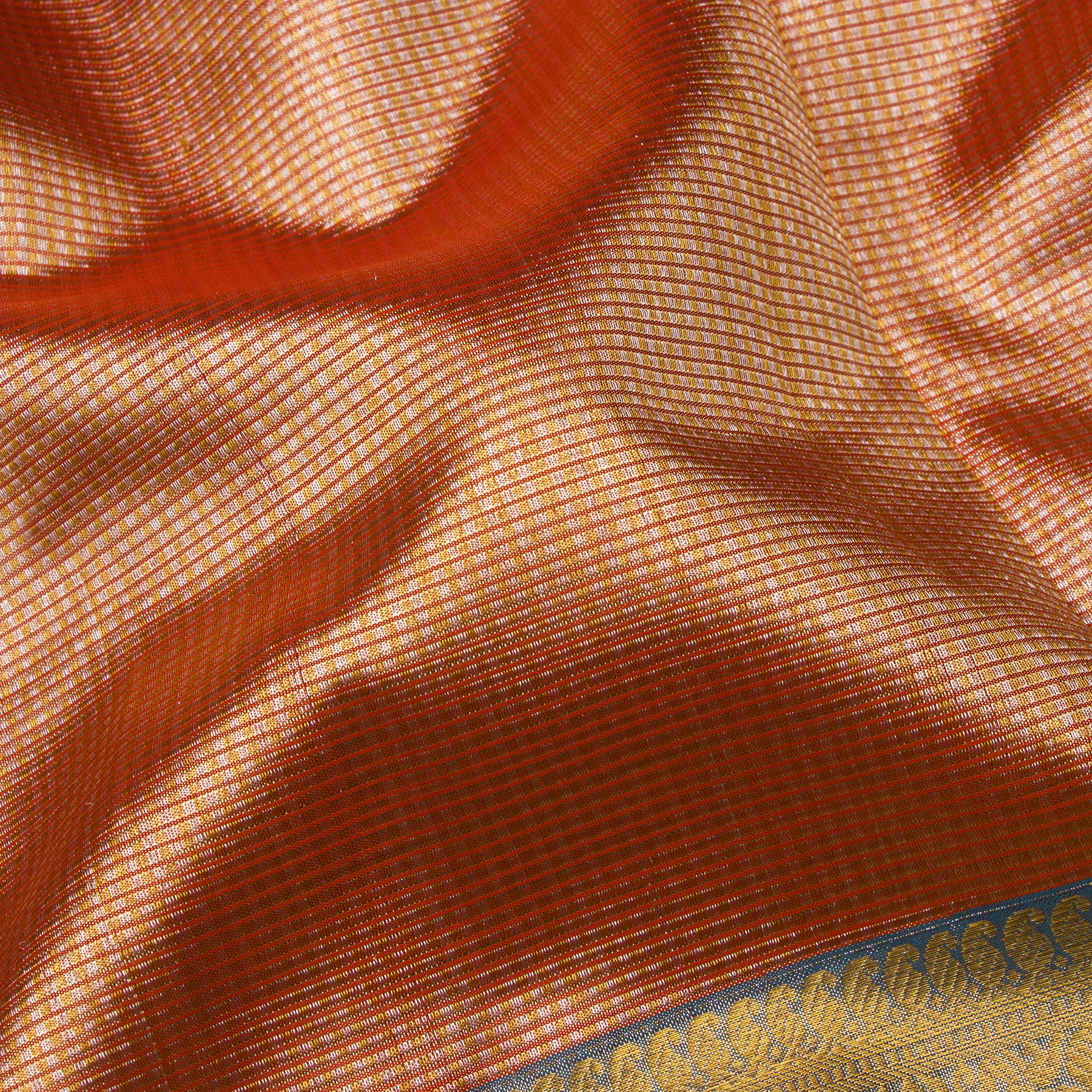 Kanakavalli Kanjivaram Silk Sari 24-110-HS001-07781 - Fabric View