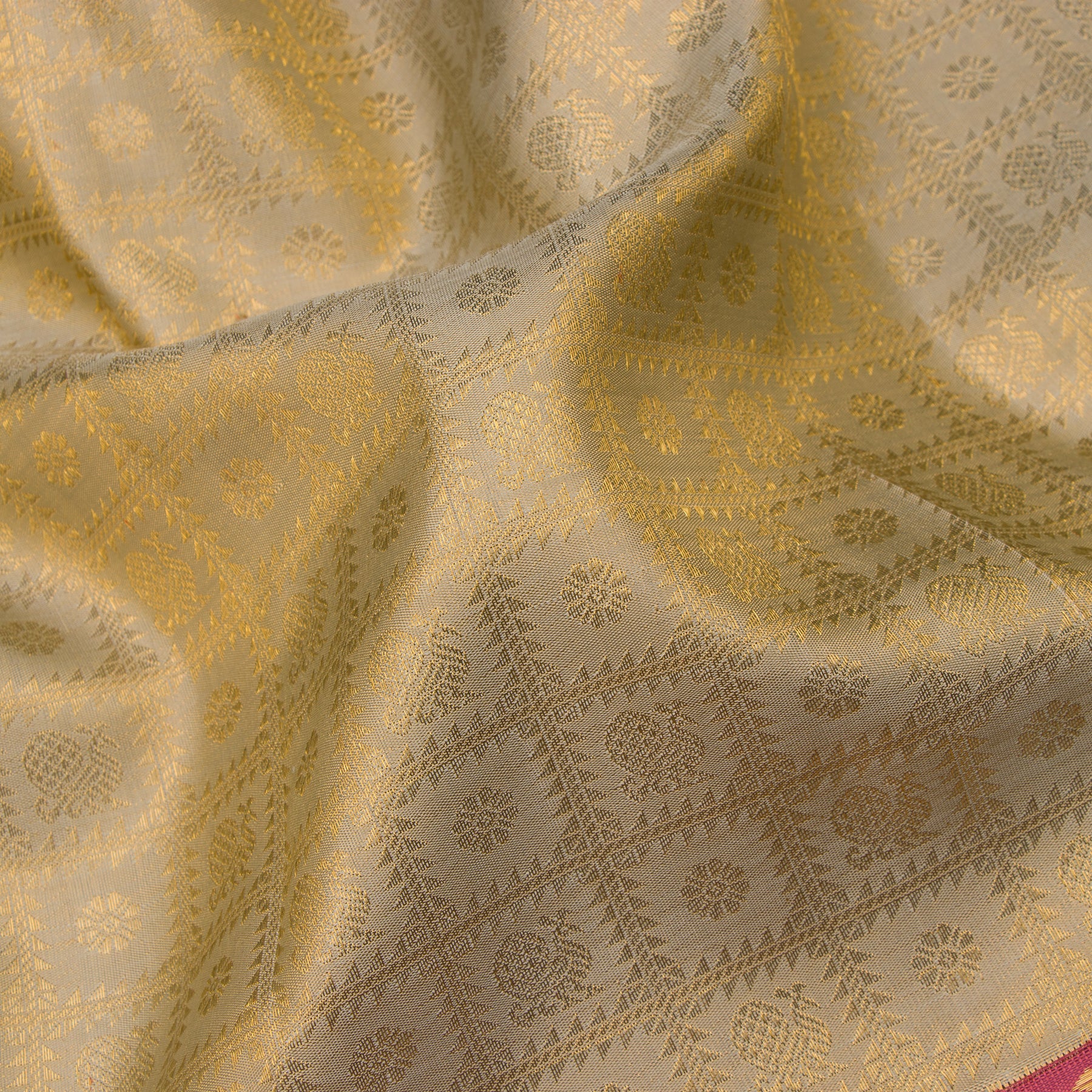 Kanakavalli Kanjivaram Silk Sari 24-110-HS001-07792 - Fabric View