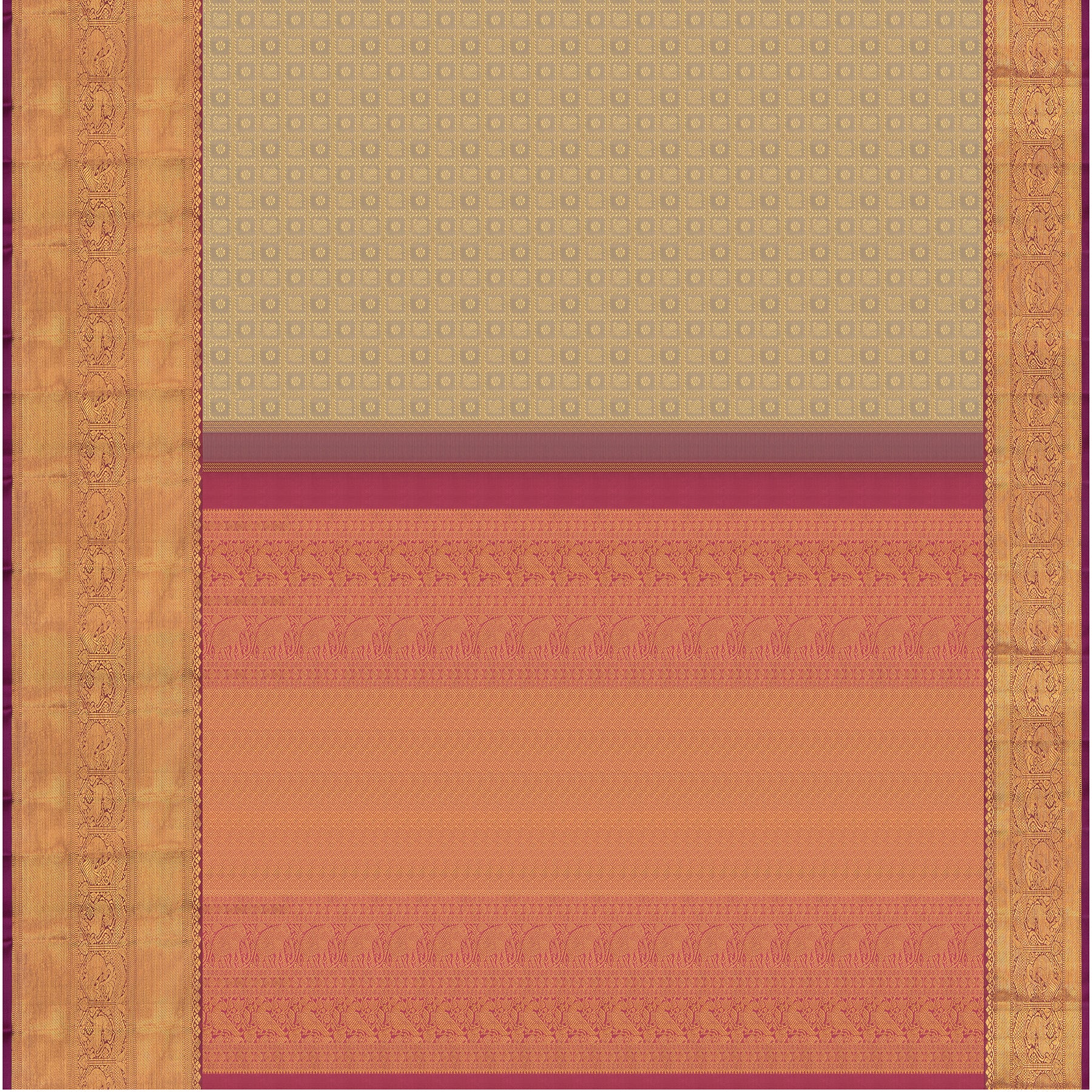 Kanakavalli Kanjivaram Silk  Sari 24-110-HS001-07792 - Full View