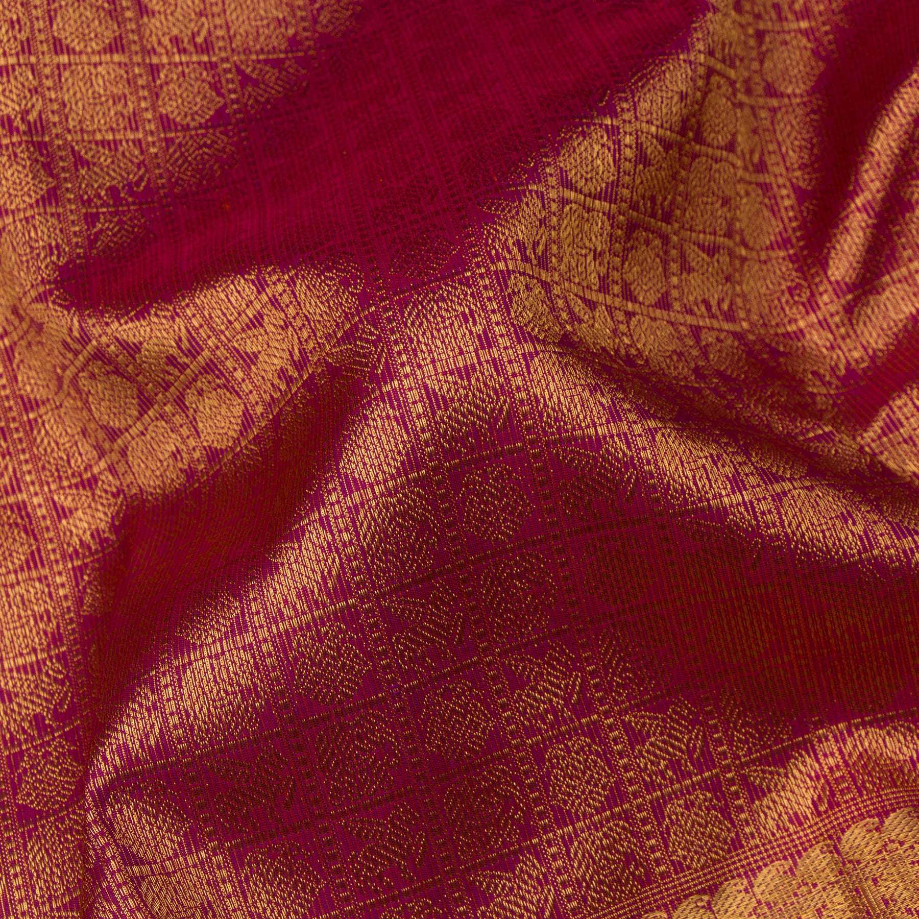 Kanakavalli Kanjivaram Silk Sari 24-110-HS001-07809 - Fabric View