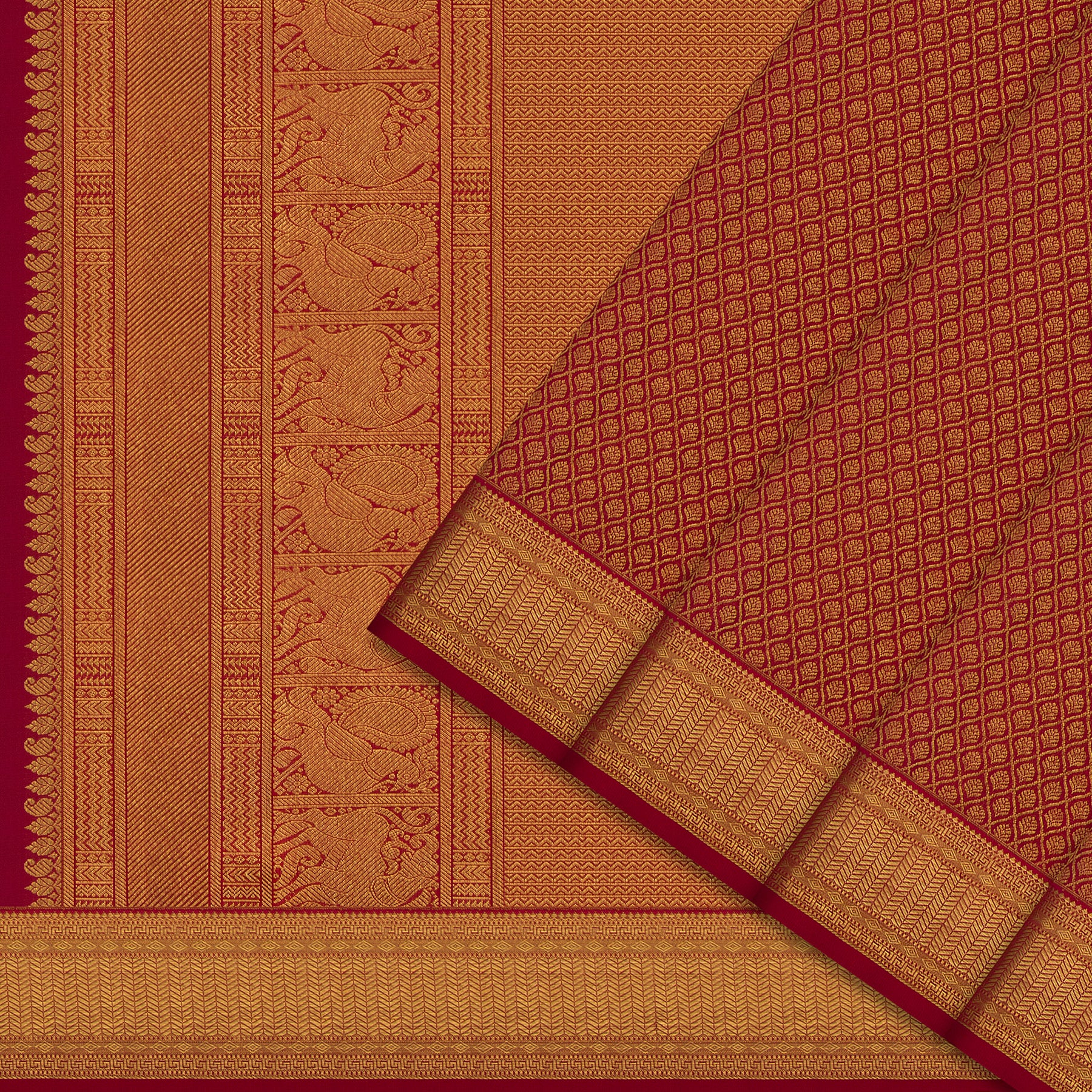 Kanakavalli Kanjivaram Silk Sari 24-110-HS001-07827 - Cover View
