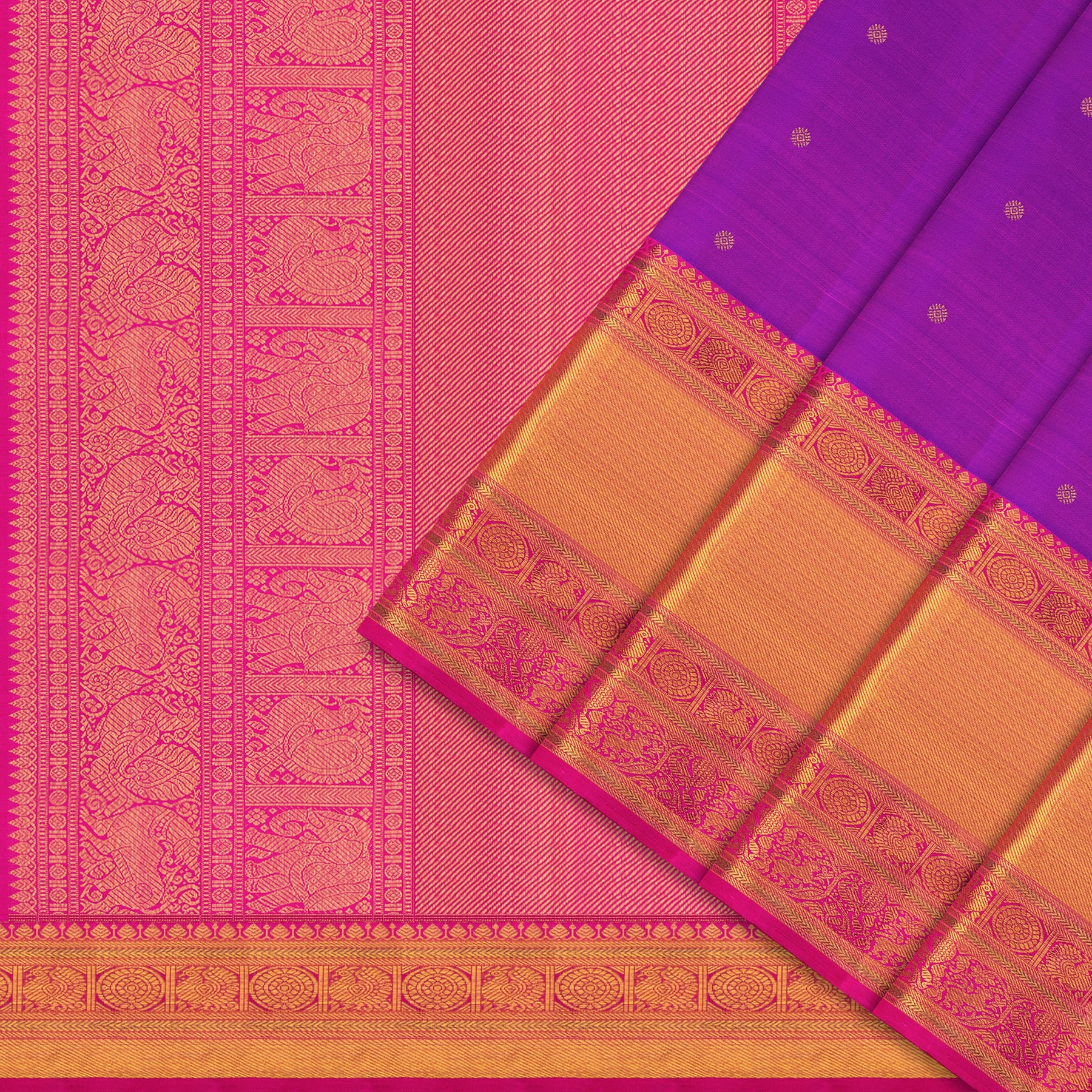 Kanakavalli Kanjivaram Silk Sari 24-110-HS001-07890 - Cover View