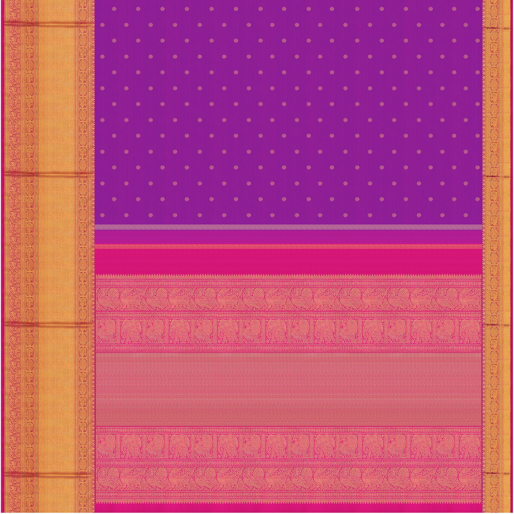 Kanakavalli Kanjivaram Silk Sari 24-110-HS001-07890 - Full View