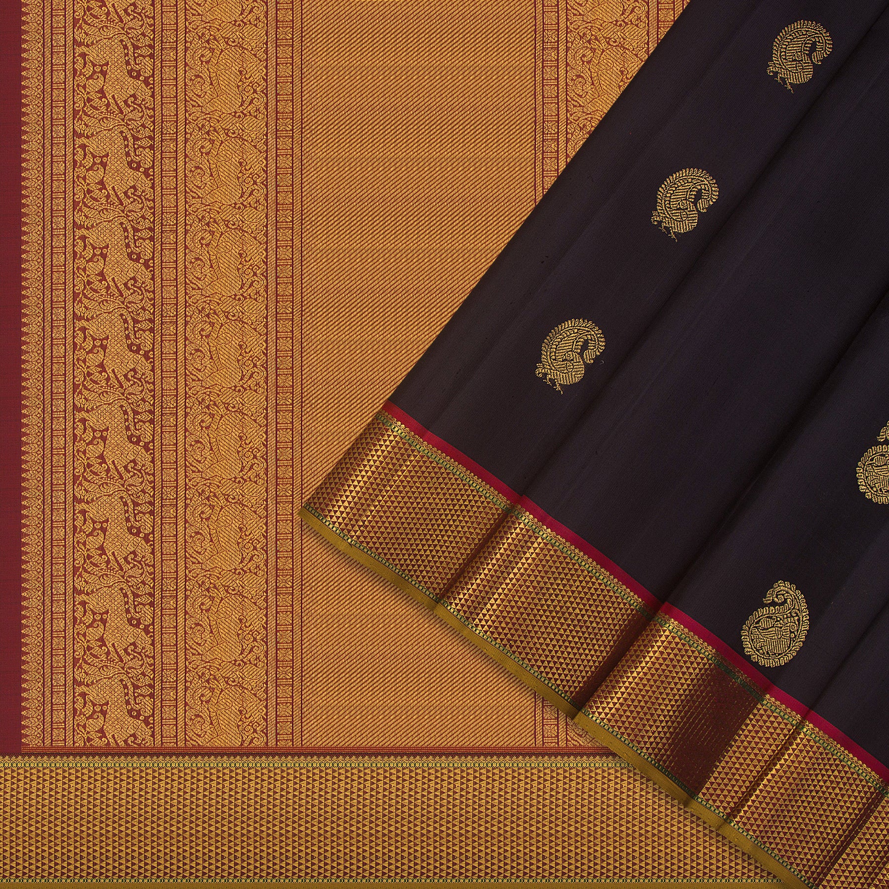 Kanakavalli Kanjivaram Silk Sari 24-110-HS001-07902 - Cover View