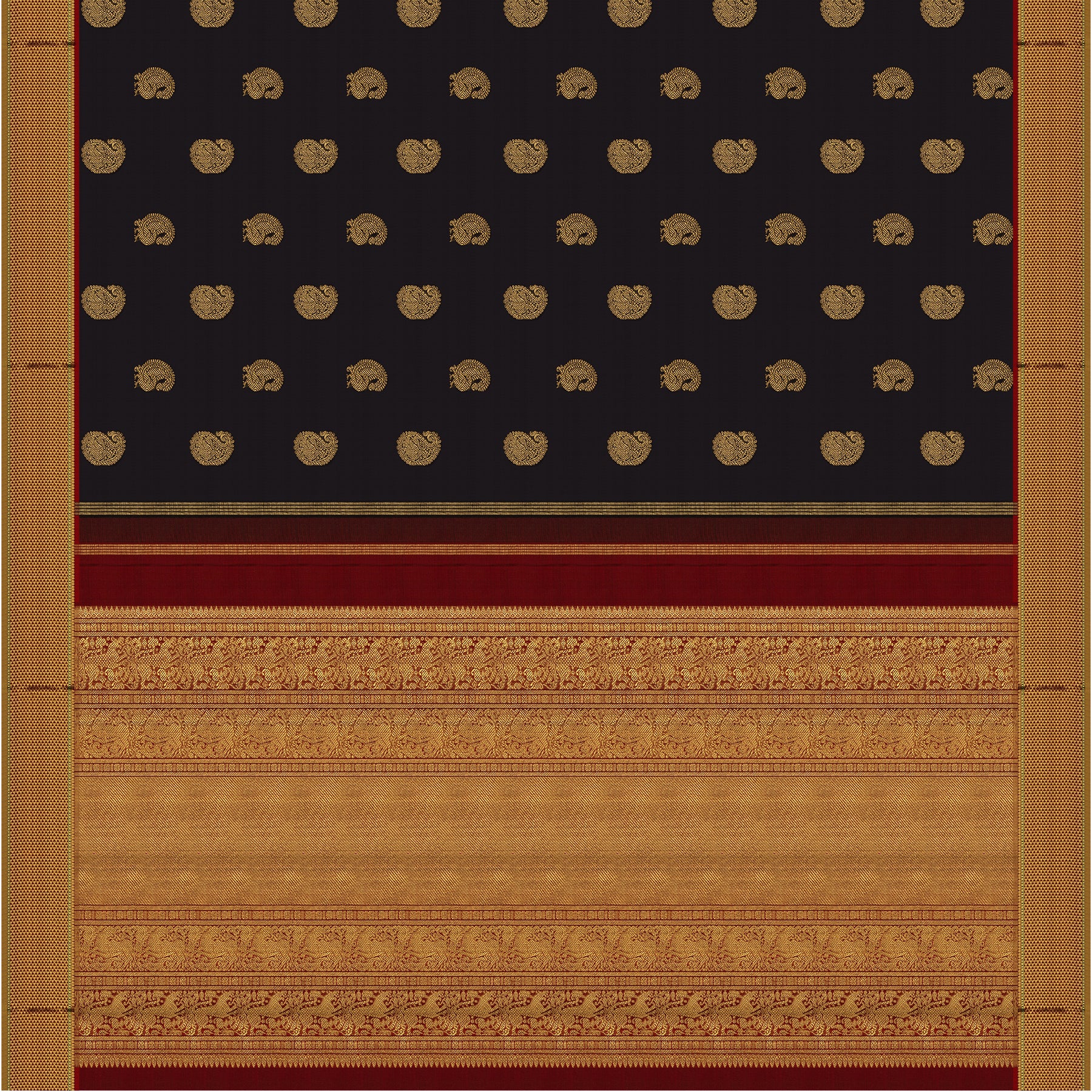 Kanakavalli Kanjivaram Silk Sari 24-110-HS001-07902 - Full View