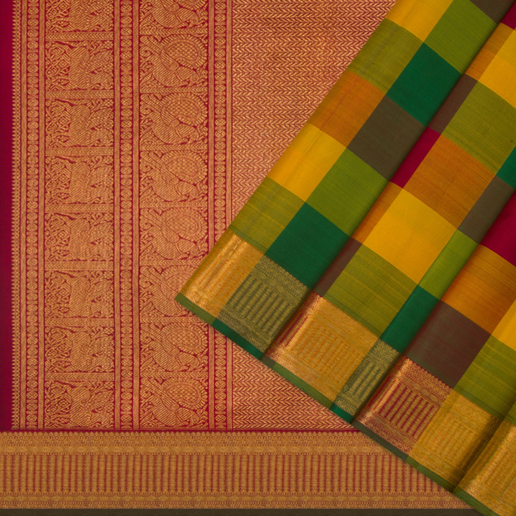 Kanakavalli Kanjivaram Silk Sari 24-110-HS001-07923 - Cover View