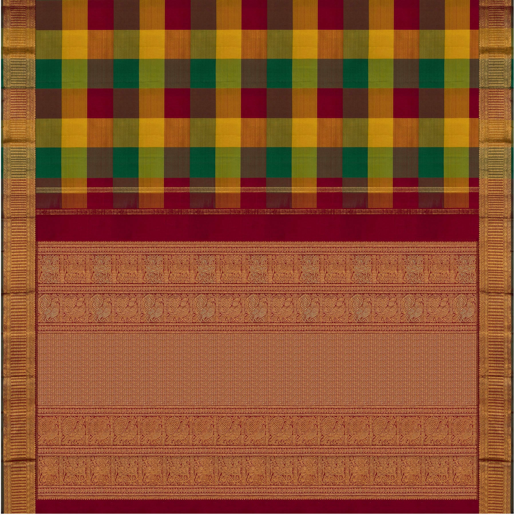 Kanakavalli Kanjivaram Silk Sari 24-110-HS001-07923 - Full View