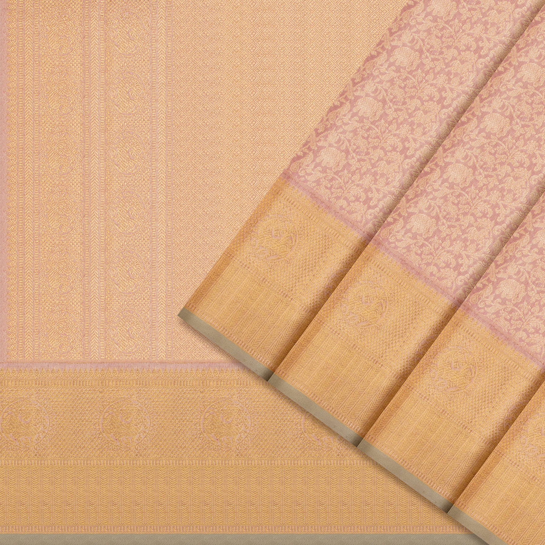 Kanakavalli Kanjivaram Silk Sari 24-110-HS001-09477 - over View