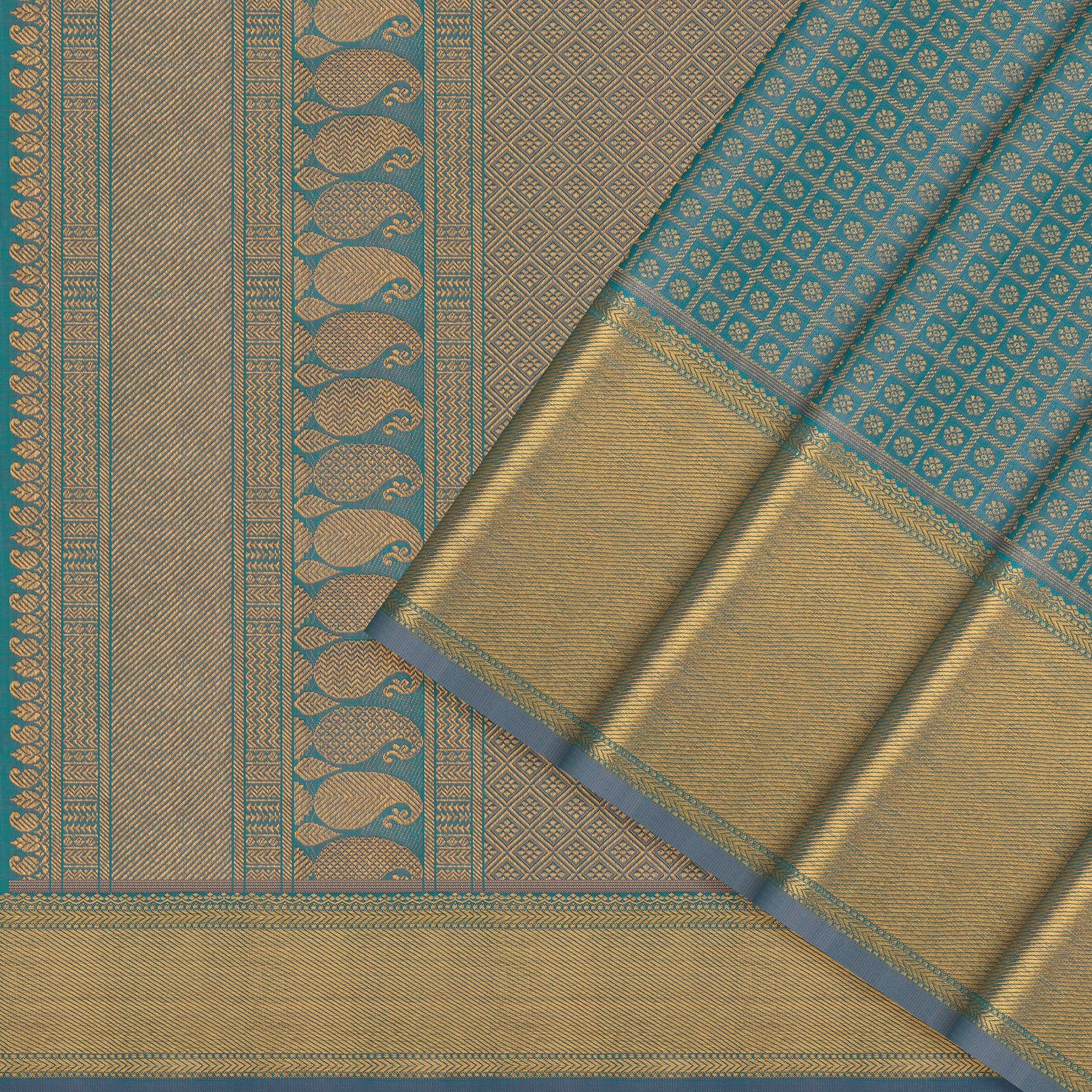 Kanakavalli Kanjivaram Silk Sari 24-110-HS001-09518 - Cover View