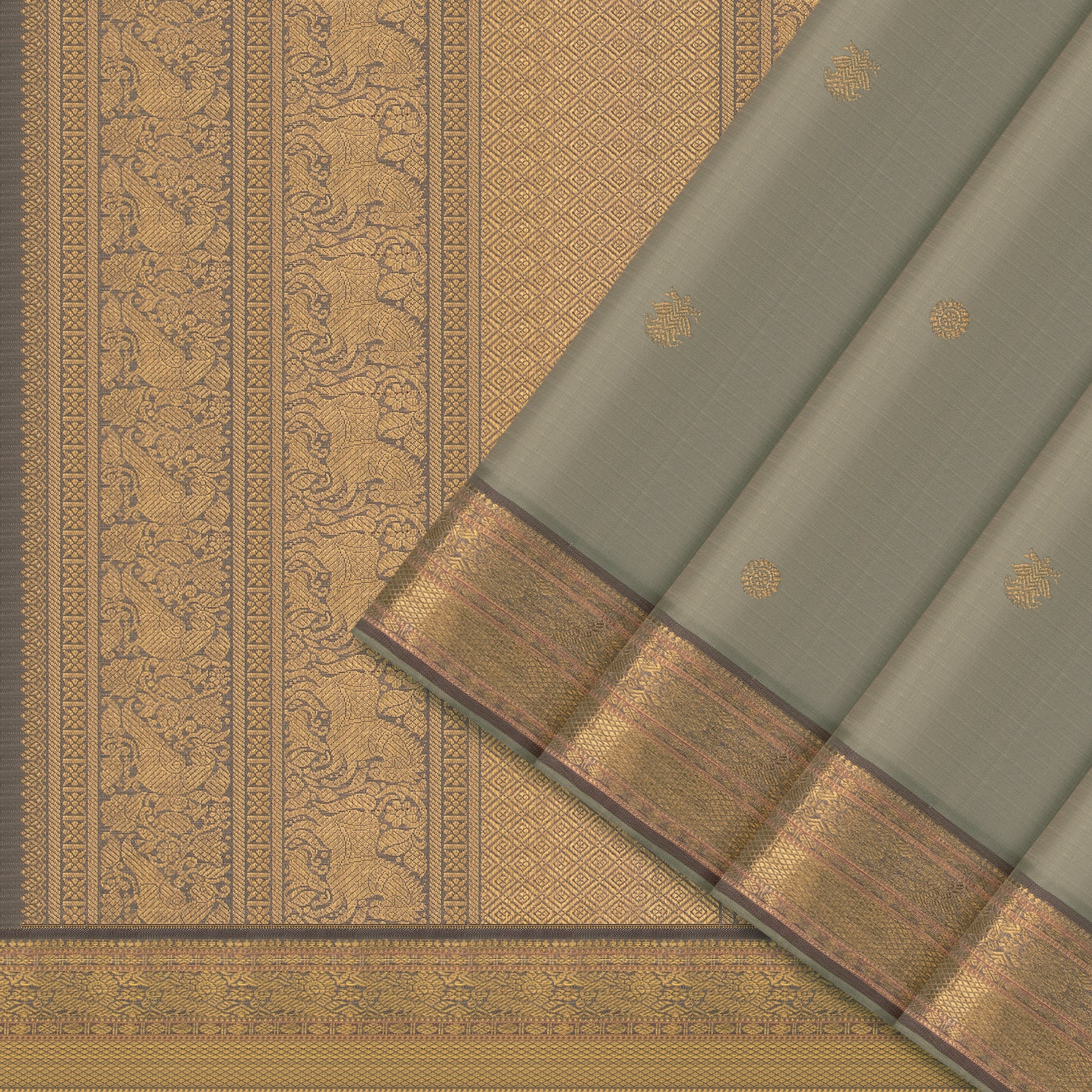 Kanakavalli Kanjivaram Silk Sari 24-110-HS001-09552 - Cover View