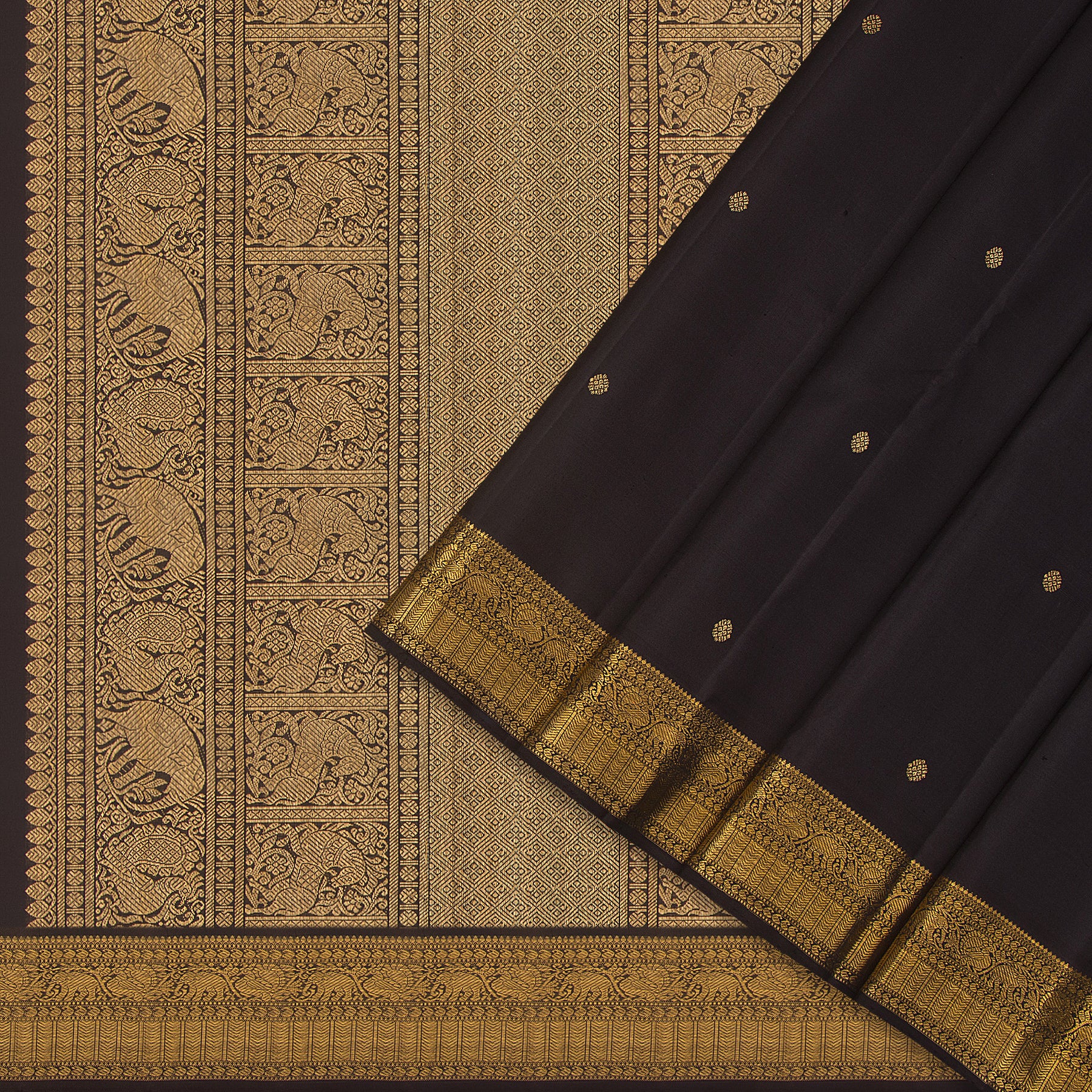 Kanakavalli Kanjivaram Silk Sari 24-110-HS001-09554 - Cover View