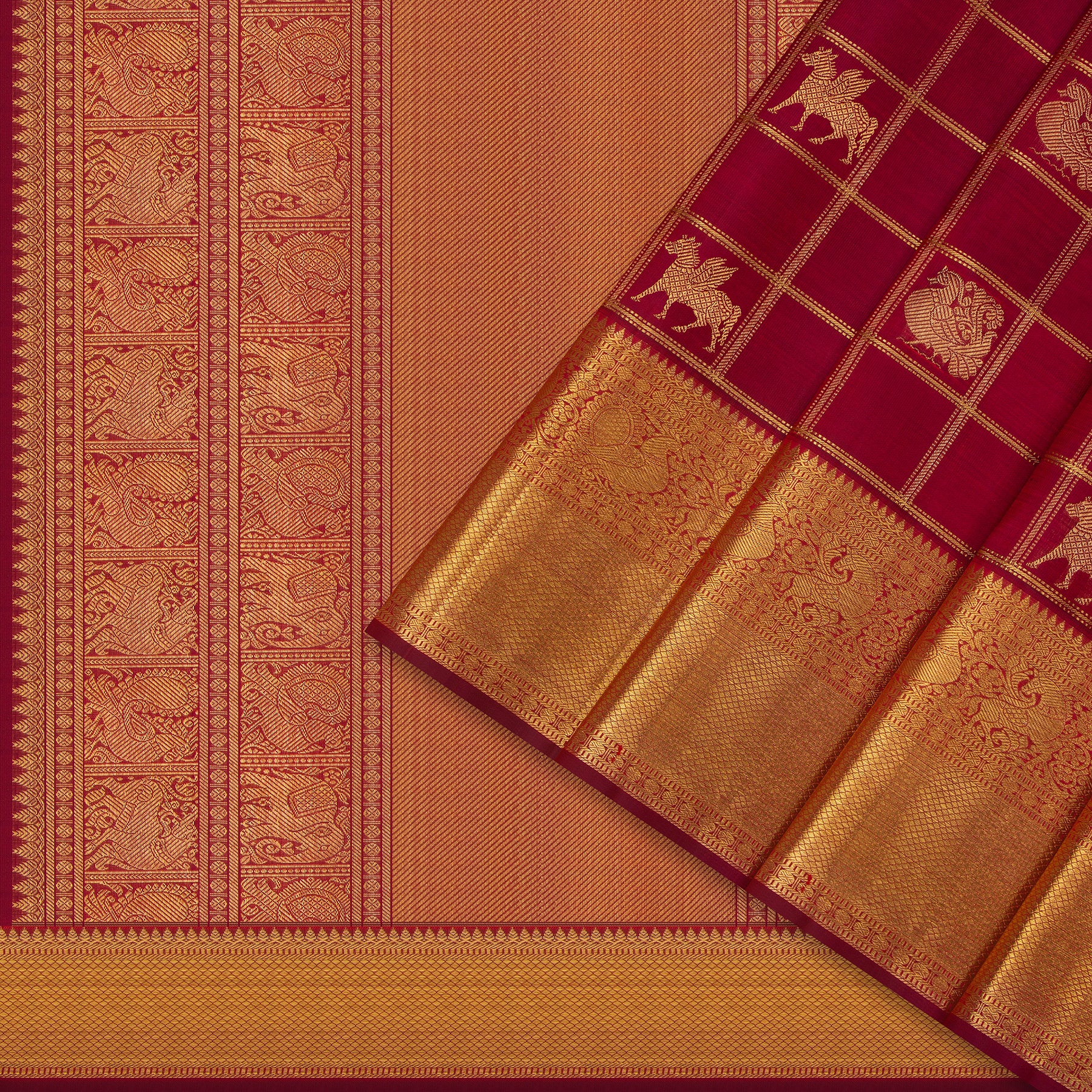 Kanakavalli Kanjivaram Silk Sari 24-110-HS001-09574 - Cover View