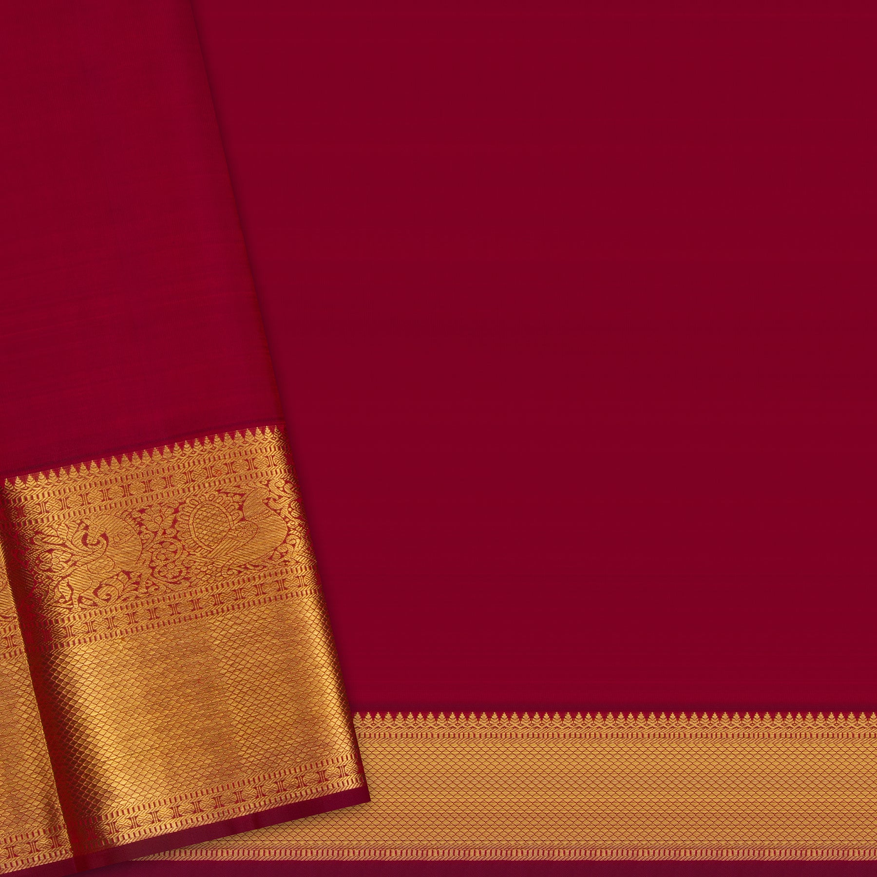 Kanakavalli Kanjivaram Silk Sari 24-110-HS001-09574 - Blouse View