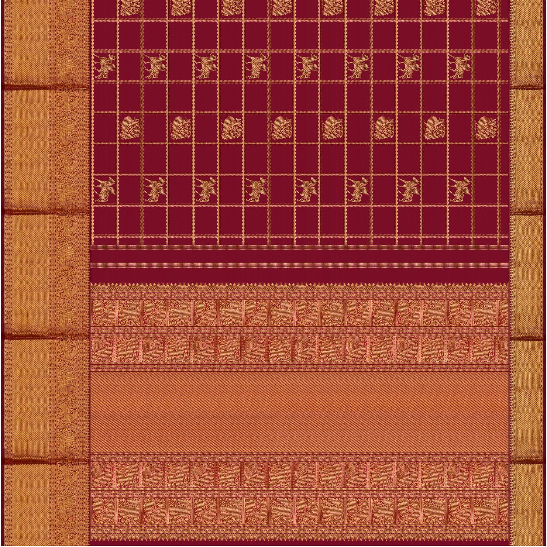Kanakavalli Kanjivaram Silk Sari 24-110-HS001-09574 - Full View